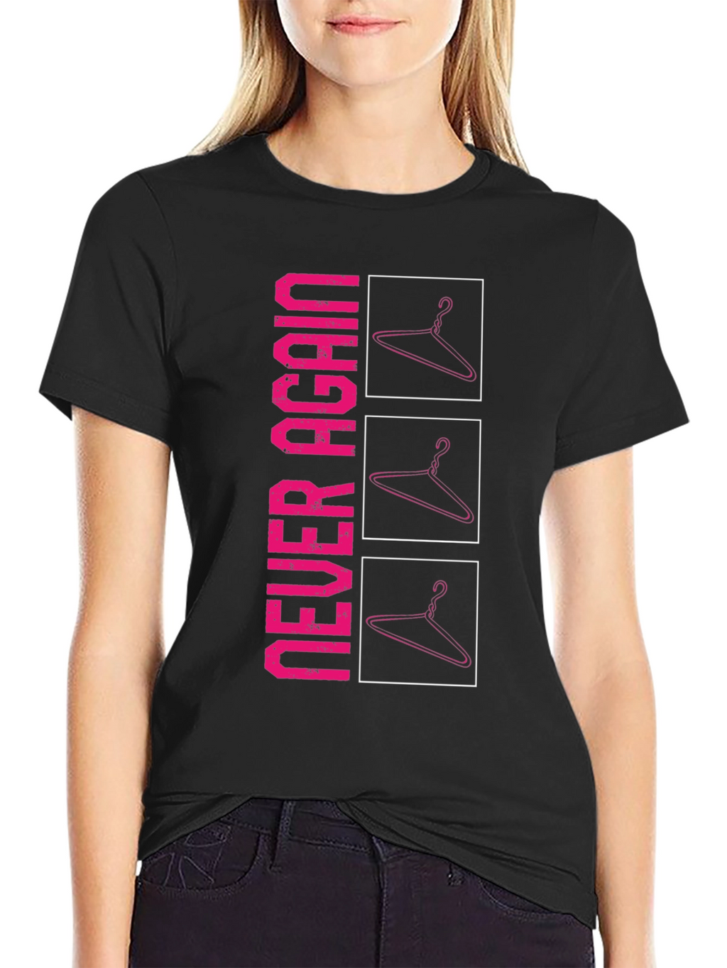 Never Again Hanger Graphic Tee