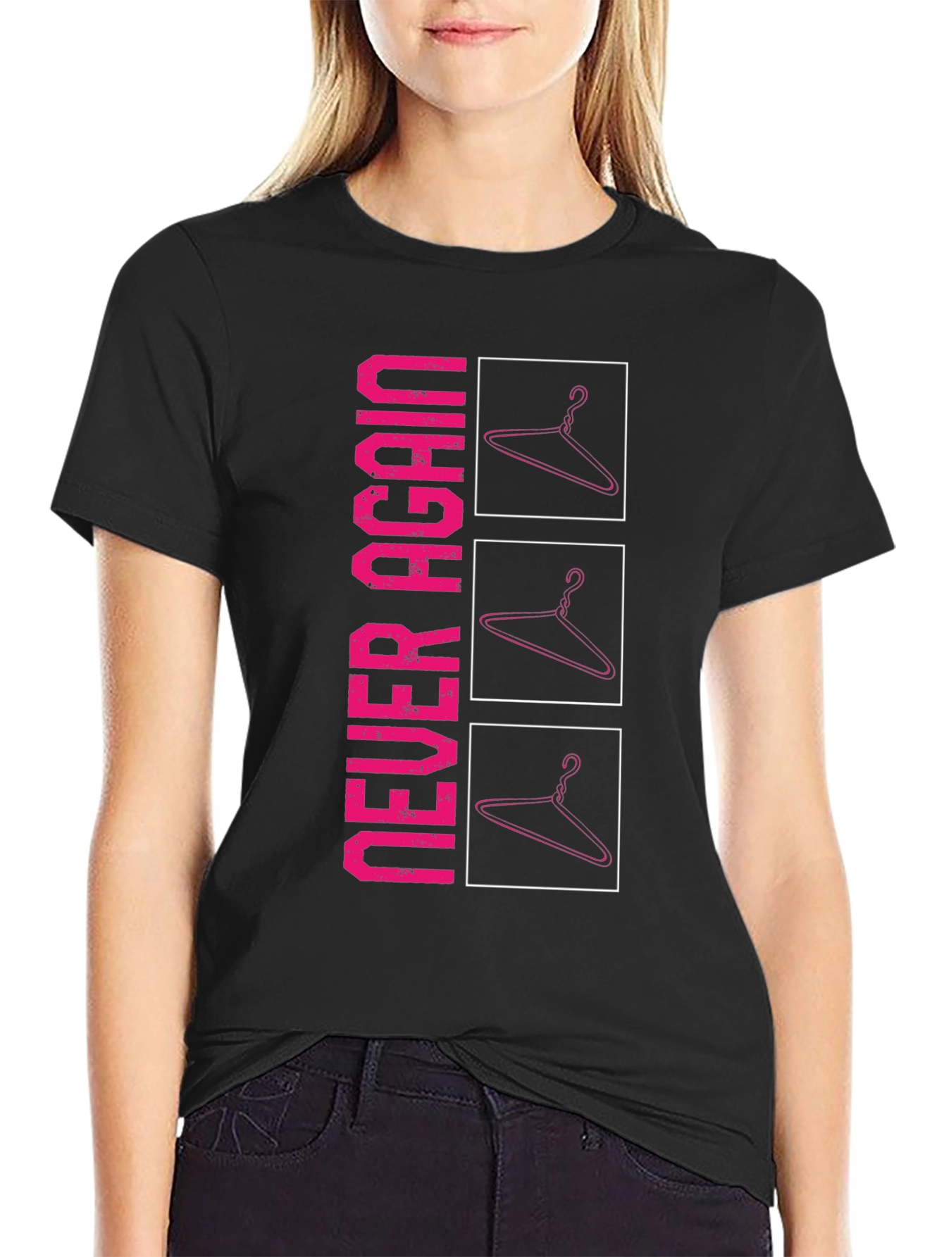 Never Again Hanger Graphic Tee