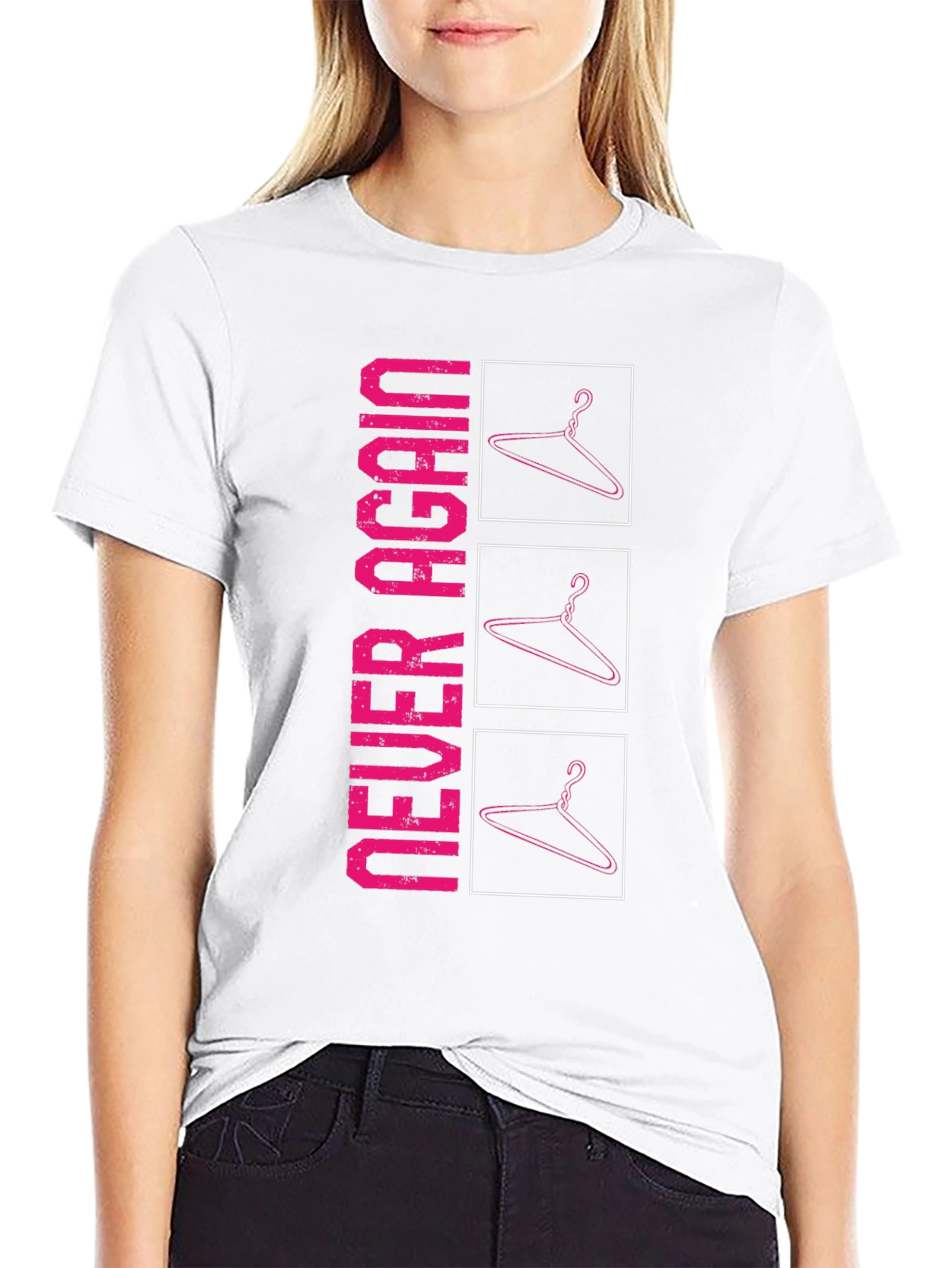 Never Again Hanger Graphic Tee