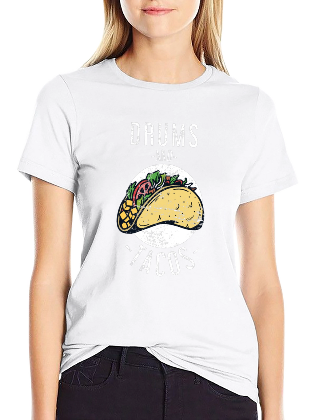 Drums and Tacos Graphic T-Shirt - Foodie Tee