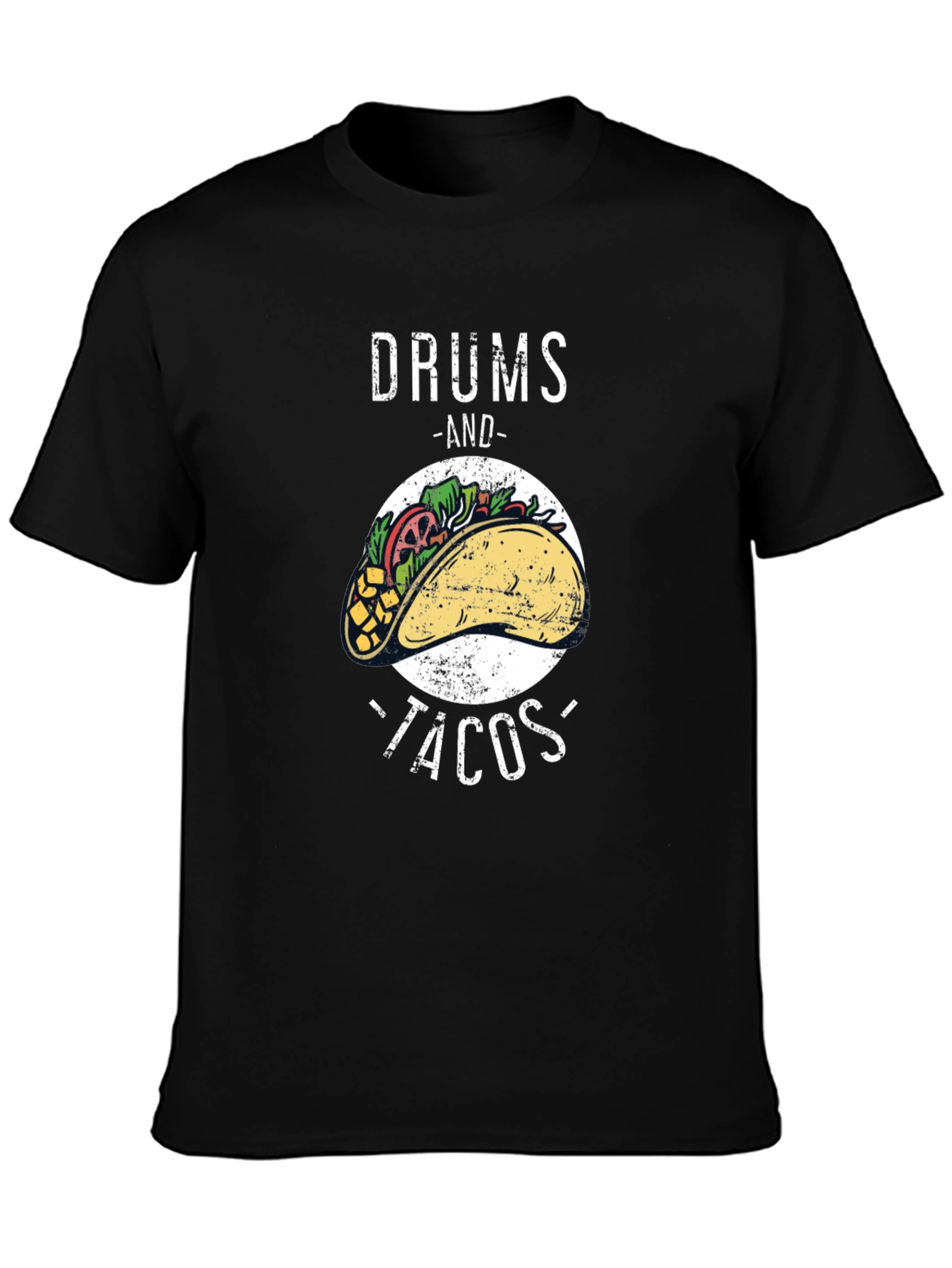Drums and Tacos Graphic T-Shirt - Foodie Tee