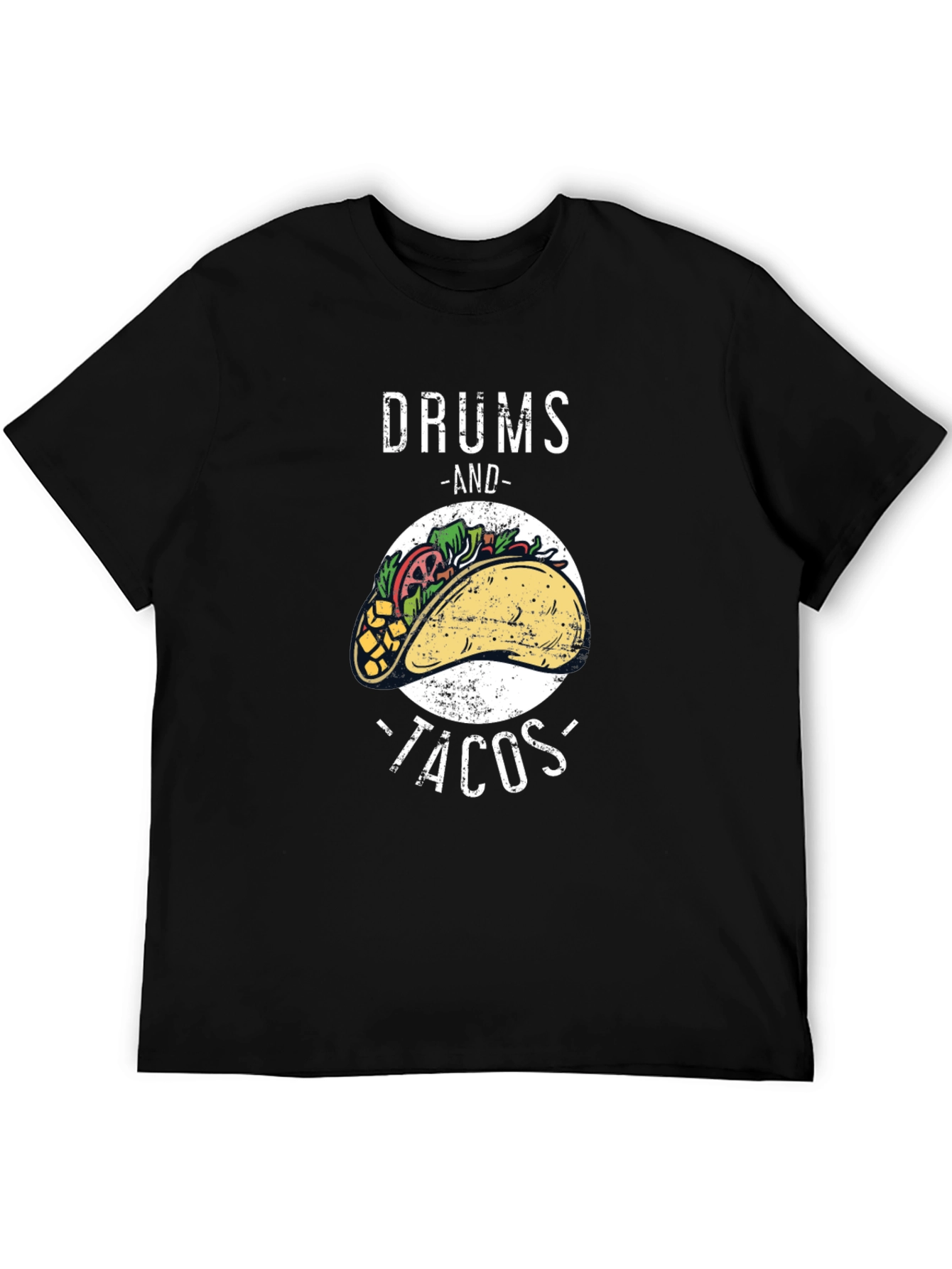 Drums and Tacos Graphic T-Shirt - Foodie Tee