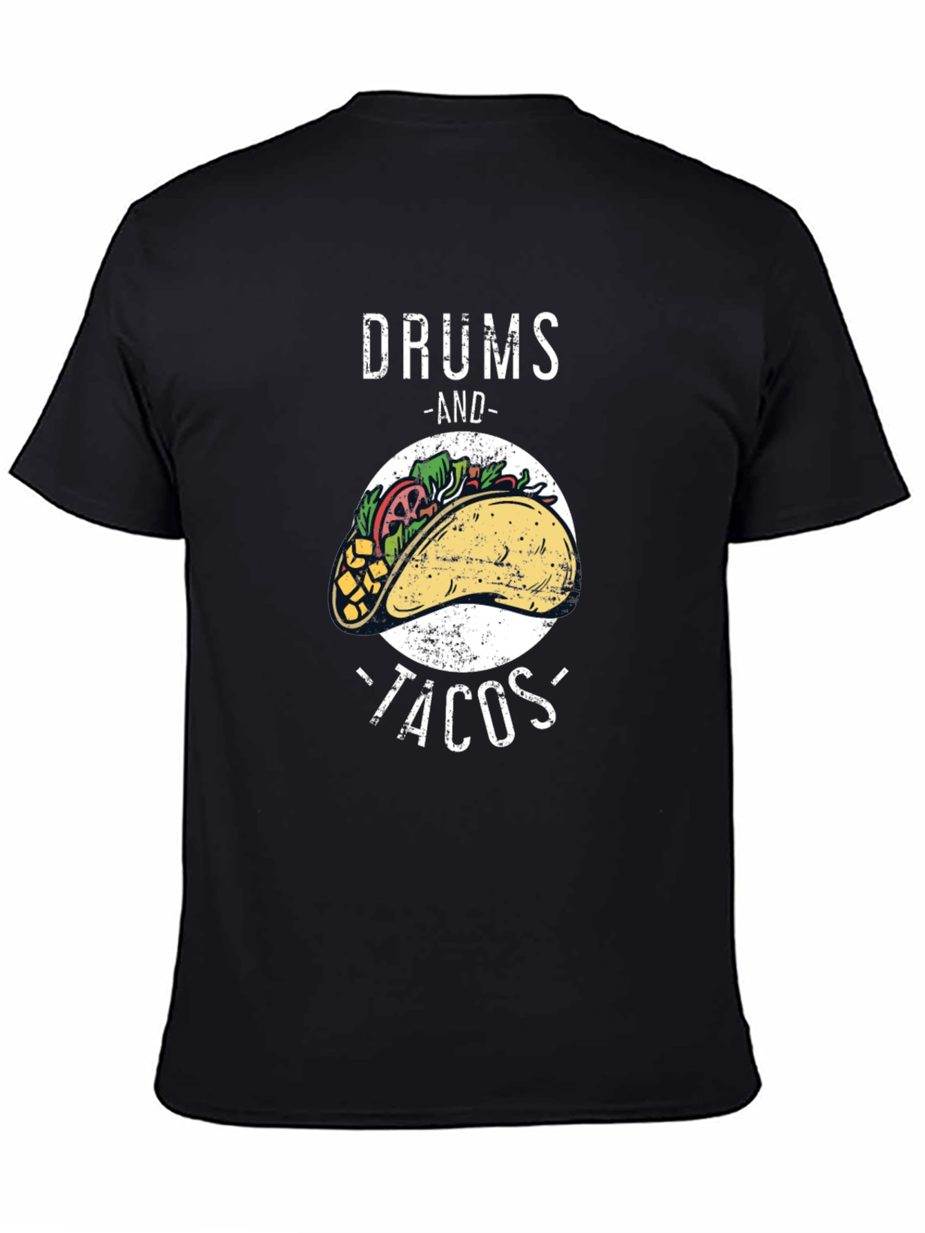 Drums and Tacos Graphic T-Shirt - Foodie Tee