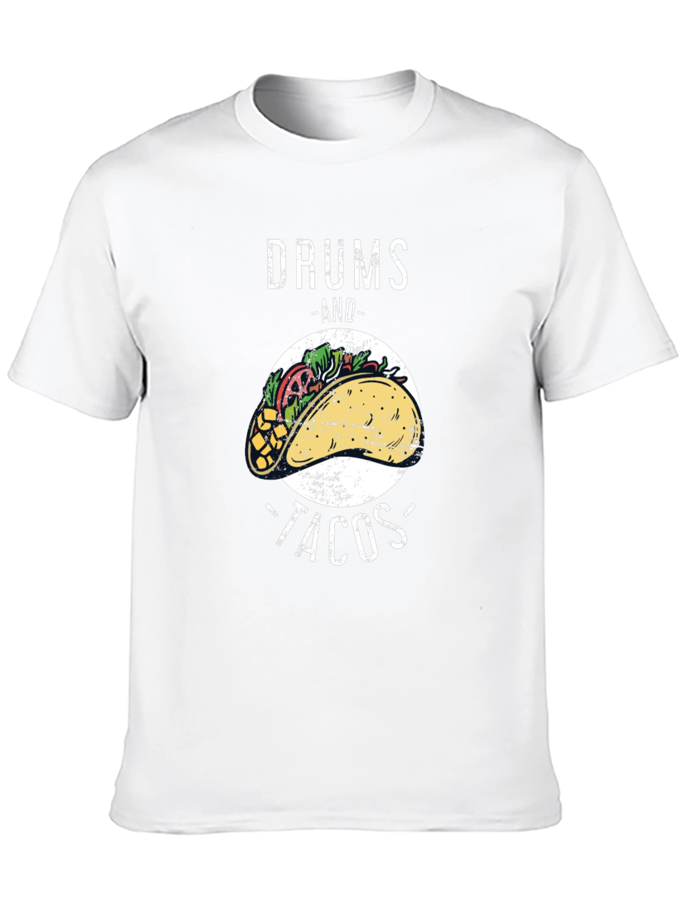 Drums and Tacos Graphic T-Shirt - Foodie Tee