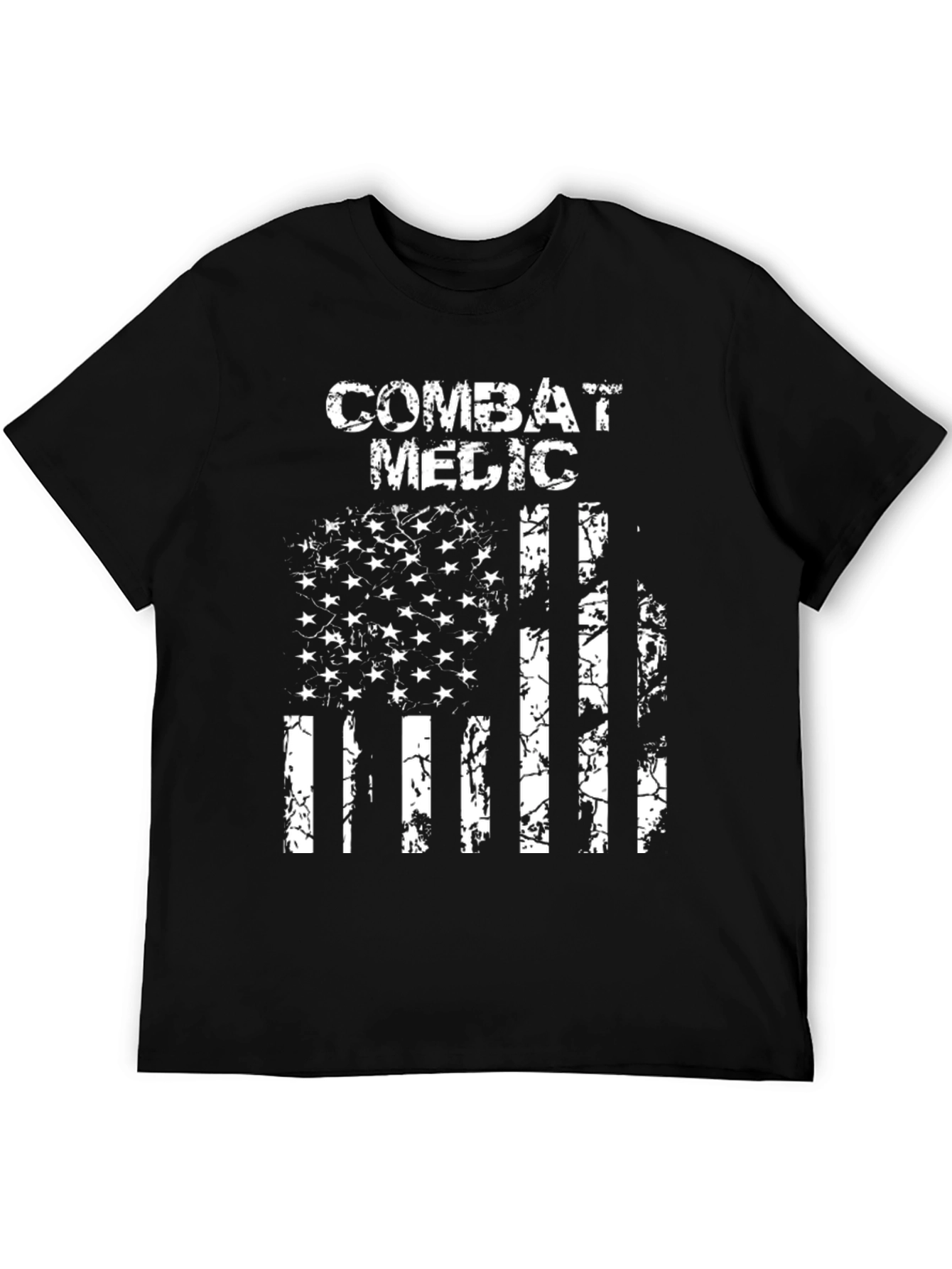Combat Medic American Flag T-Shirt