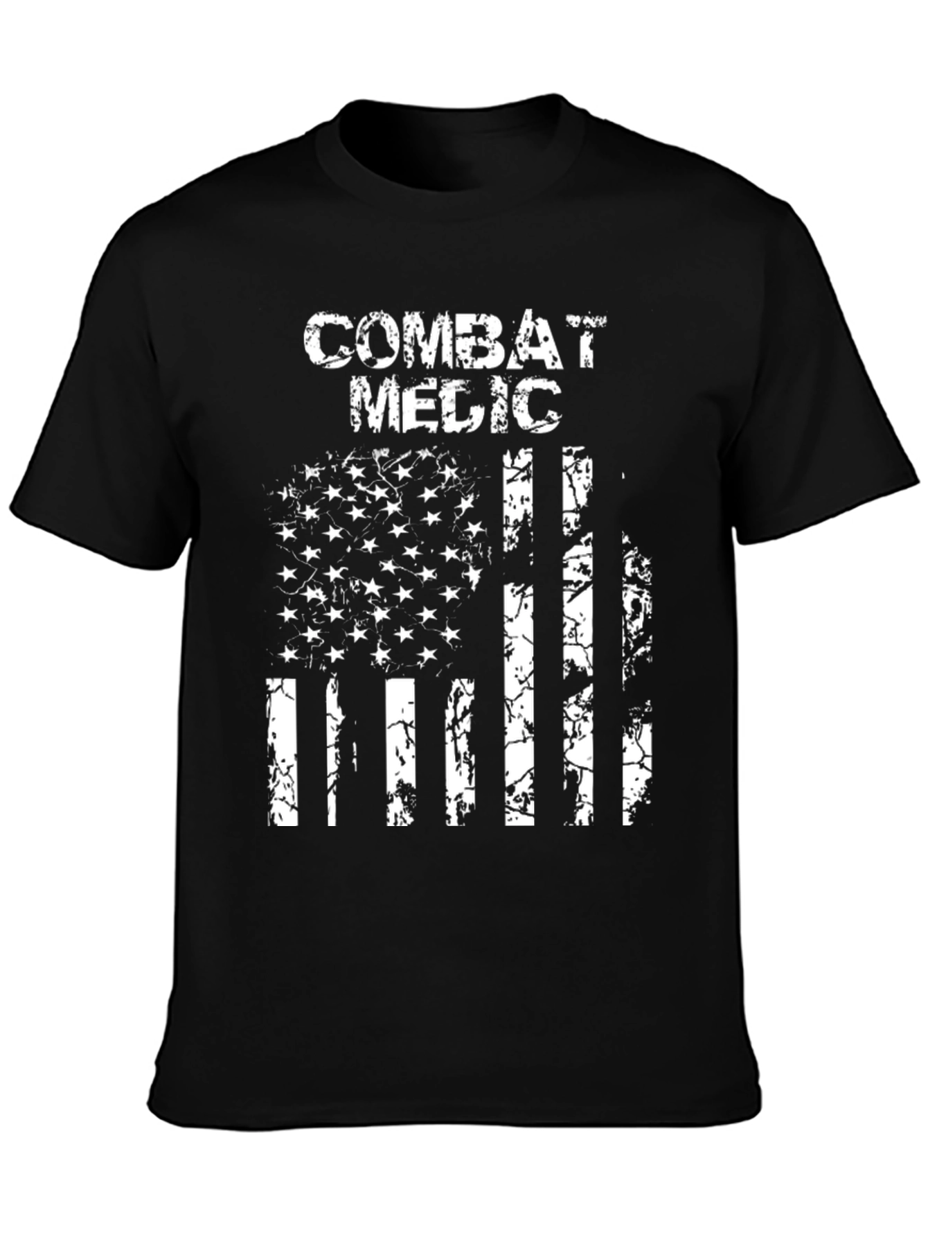 Combat Medic American Flag T-Shirt