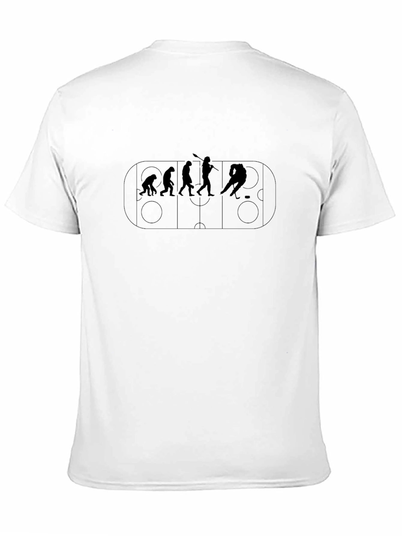 Hockey Evolution Graphic T-Shirt - Black Cotton Tee