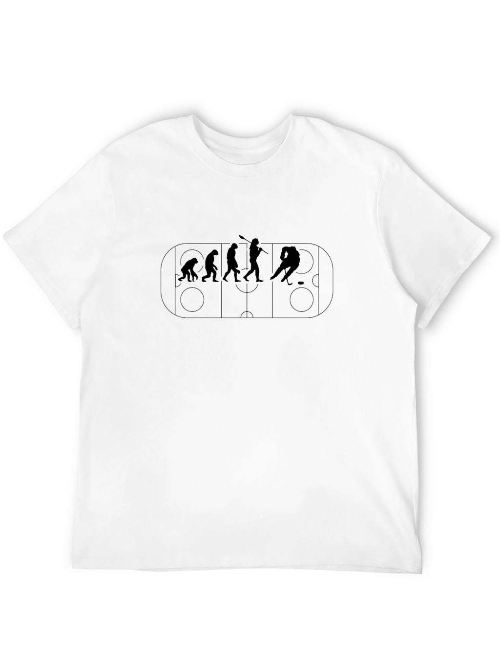 Hockey Evolution Graphic T-Shirt - Black Cotton Tee