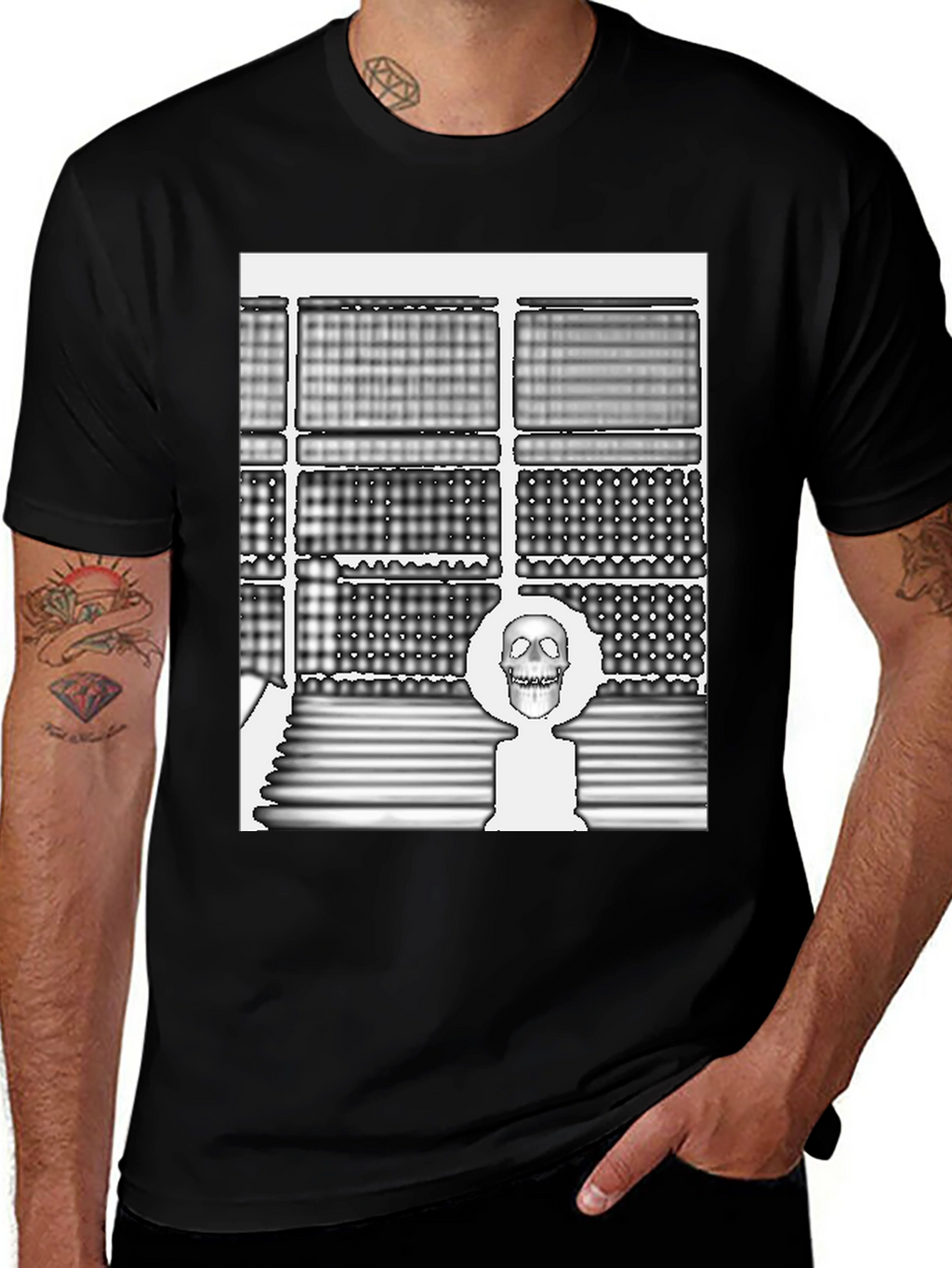 Skull Art Black Tee