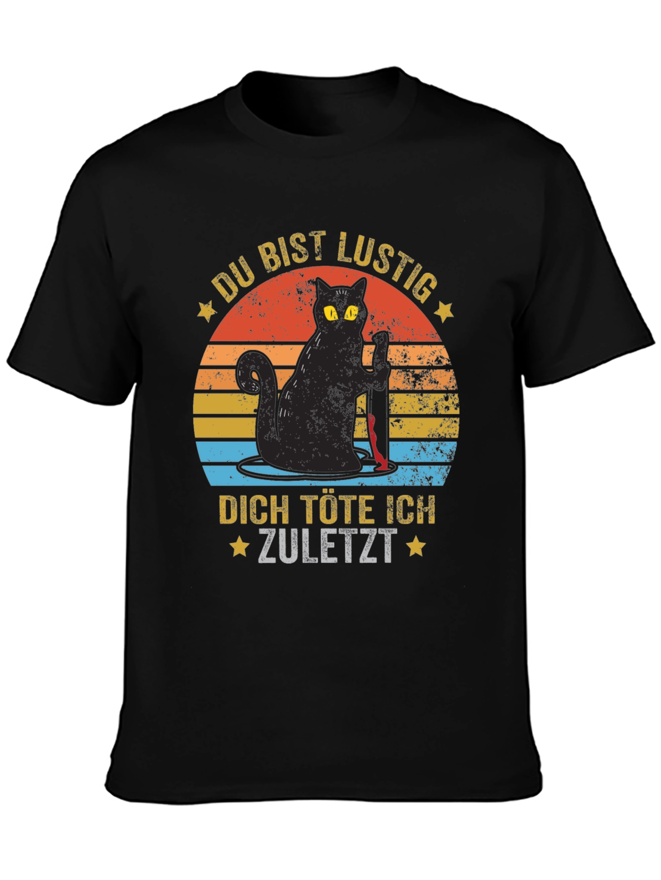 Funny Cat Graphic T-Shirt - German Saying