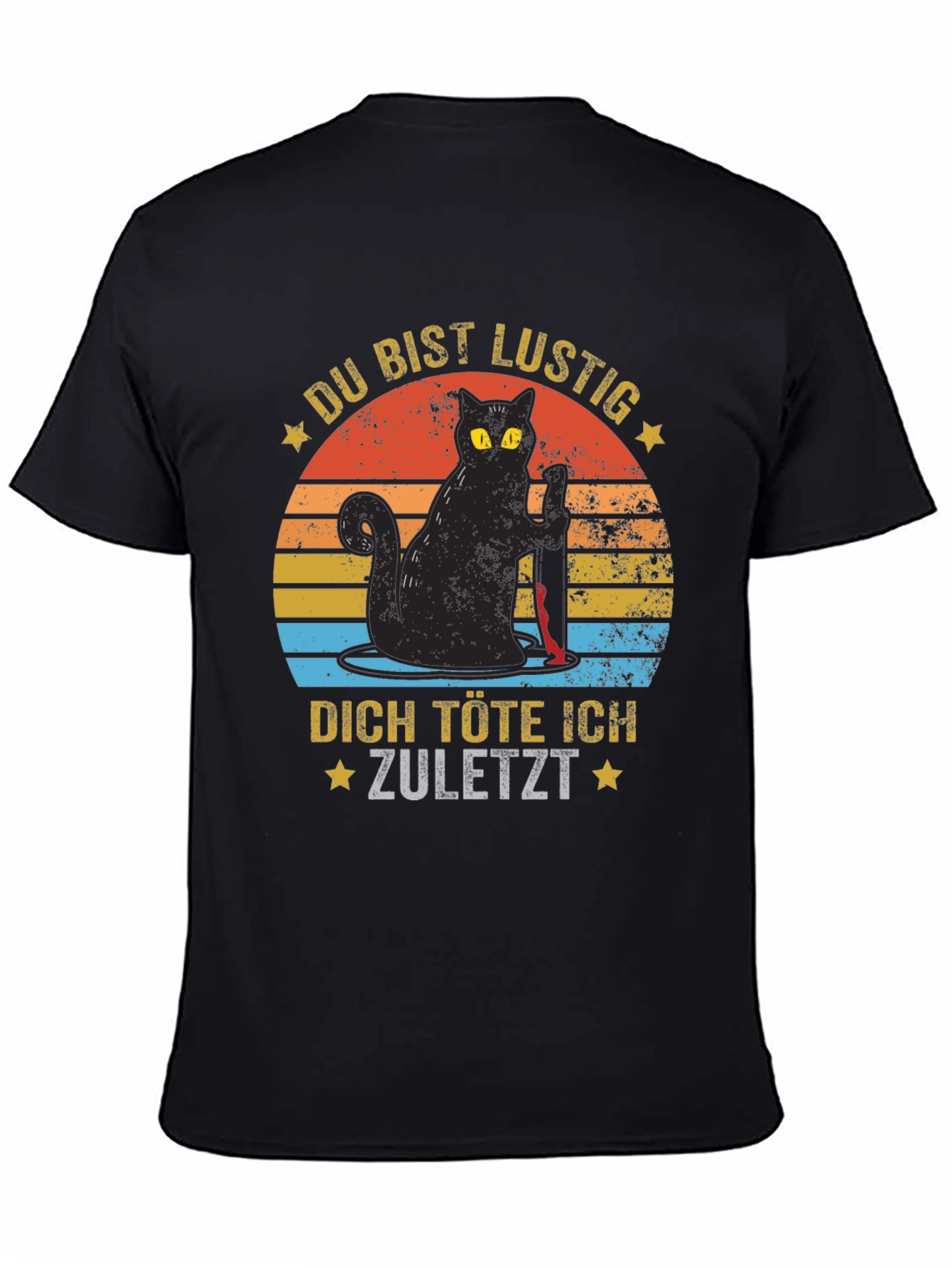 Funny Cat Graphic T-Shirt - German Saying