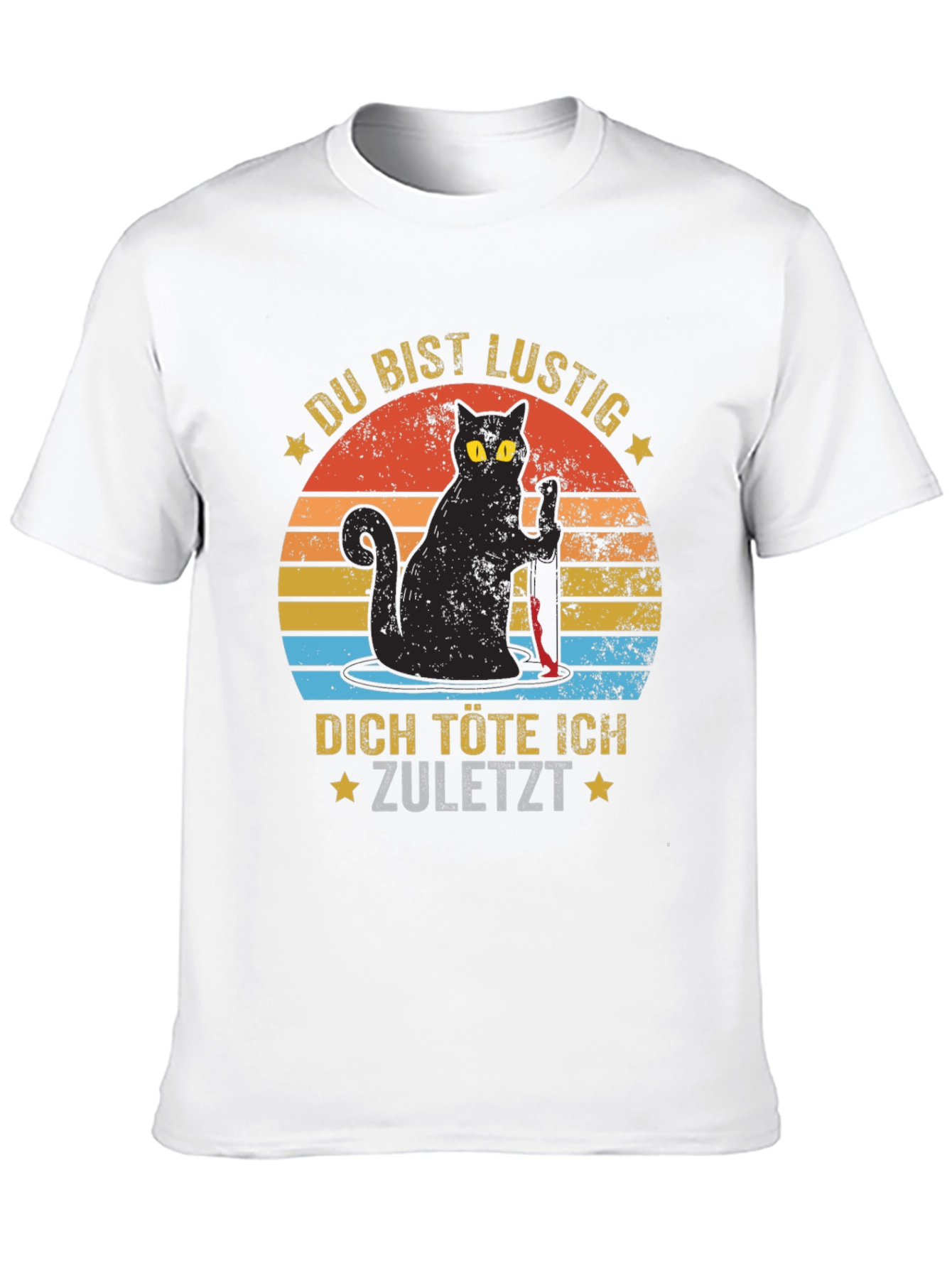 Funny Cat Graphic T-Shirt - German Saying