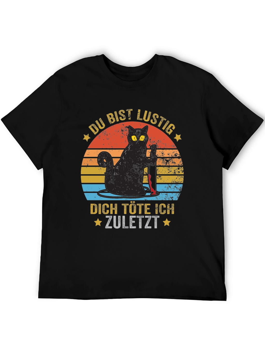 Funny Cat Graphic T-Shirt - German Saying