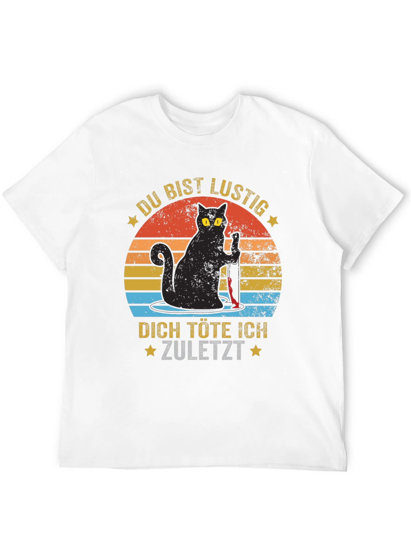 Funny Cat Graphic T-Shirt - German Saying