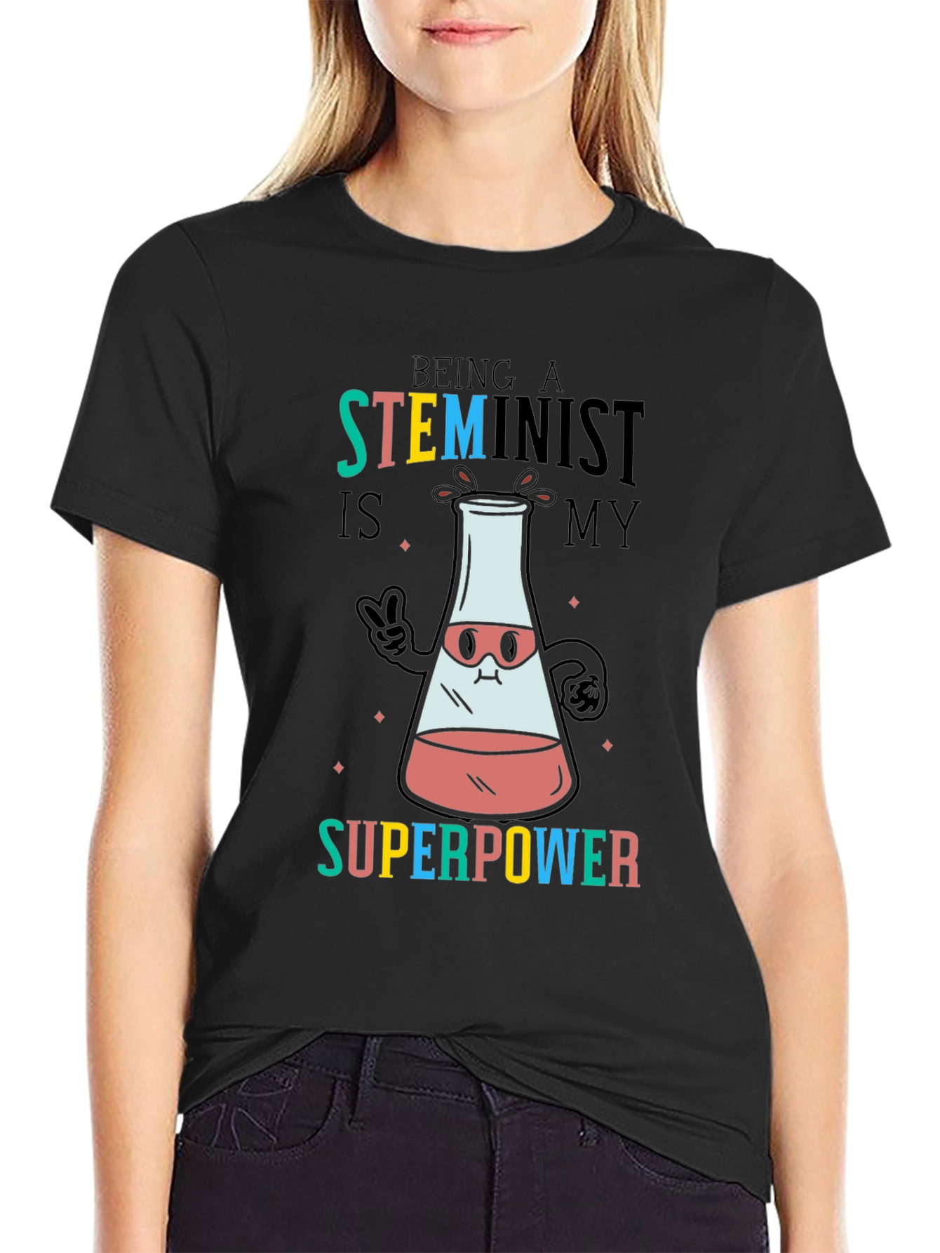 STEMinist Superpower Graphic Tee