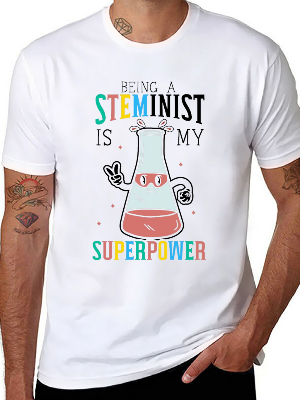 STEMinist Superpower Graphic Tee