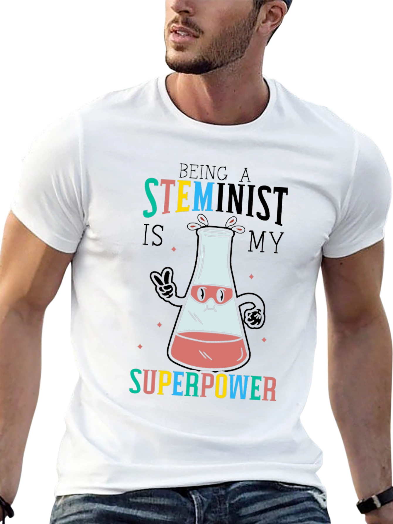 STEMinist Superpower Graphic Tee