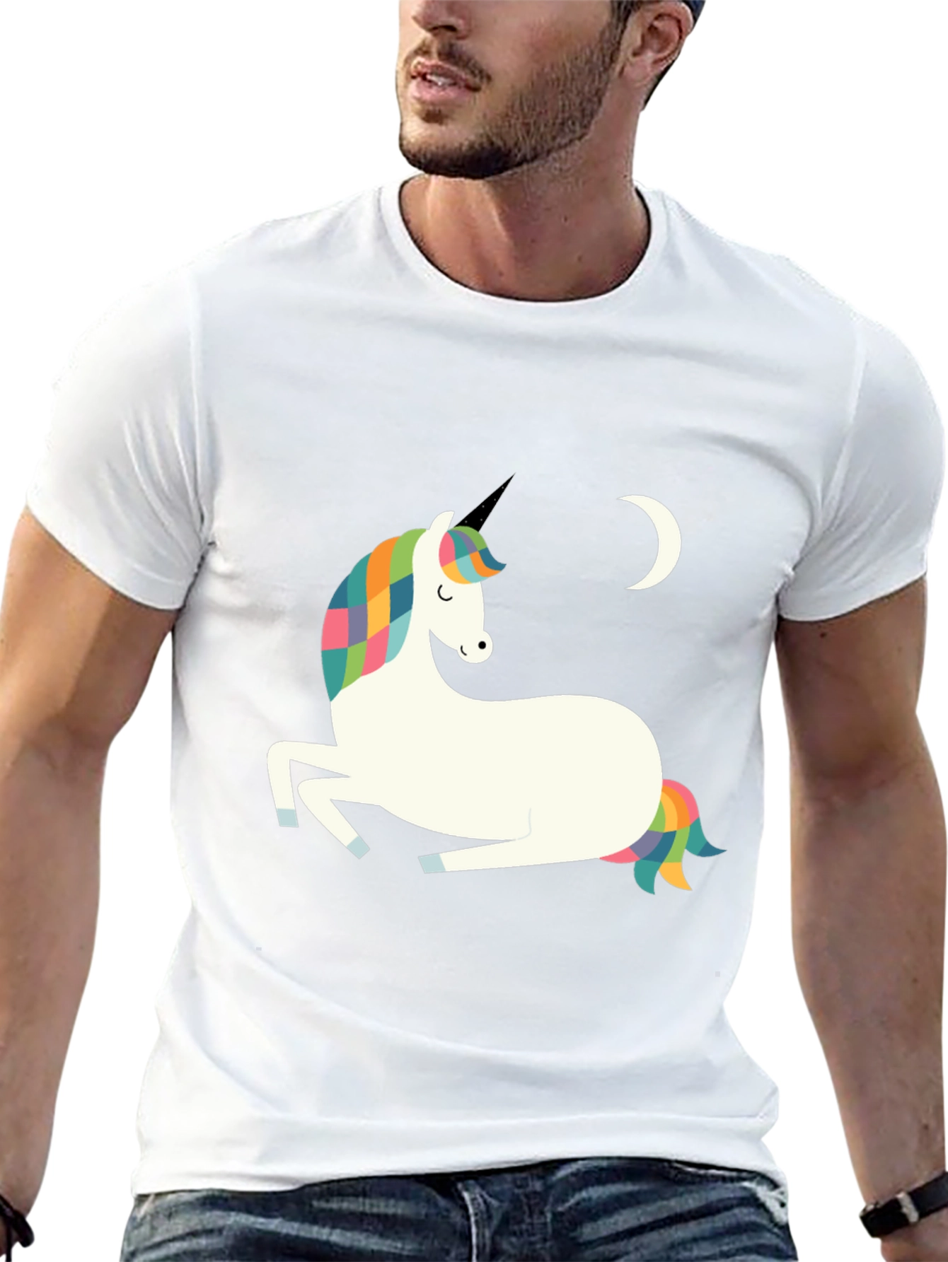 Unicorn Moon Graphic Tee - Magical Style!