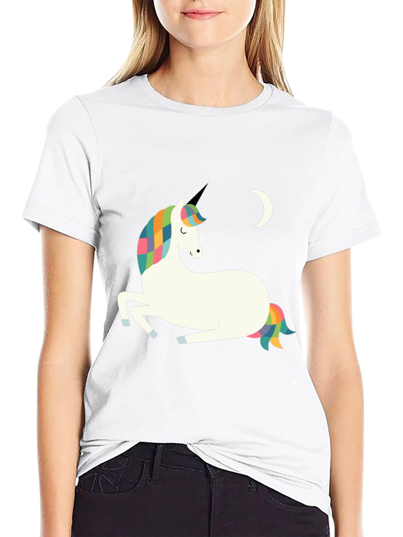 Unicorn Moon Graphic Tee - Magical Style!