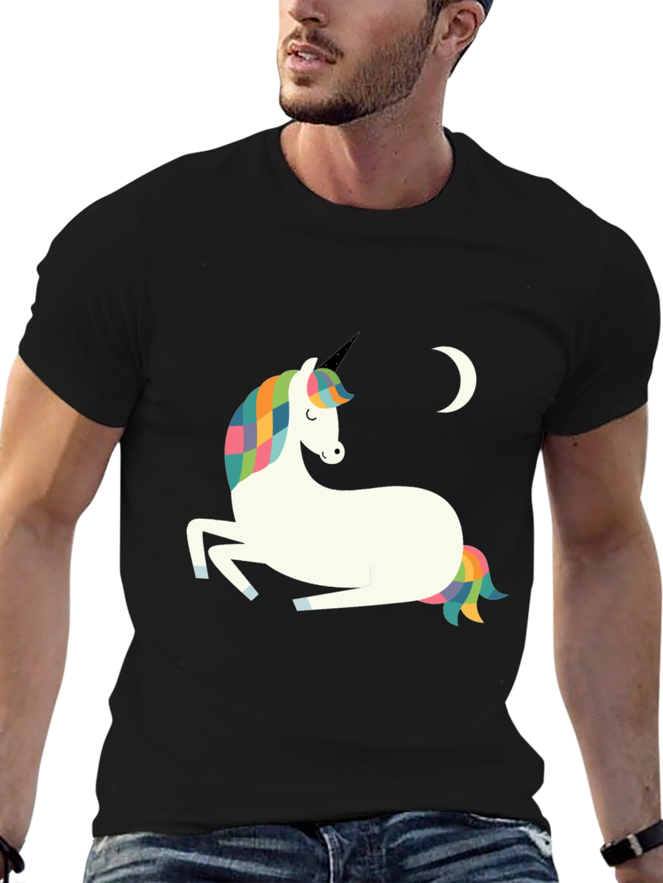Unicorn Moon Graphic Tee - Magical Style!
