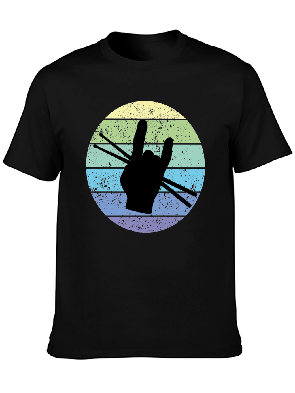 Rock On Drummer T-Shirt - Music Lover Tee