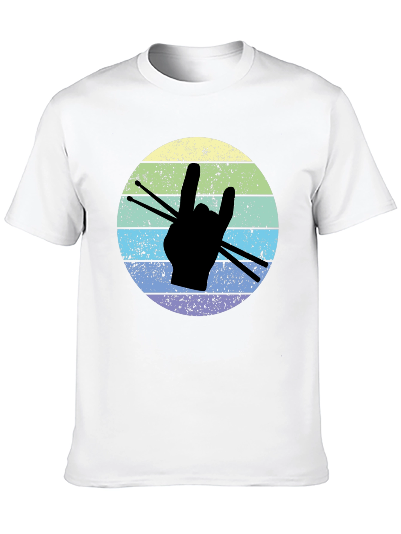 Rock On Drummer T-Shirt - Music Lover Tee