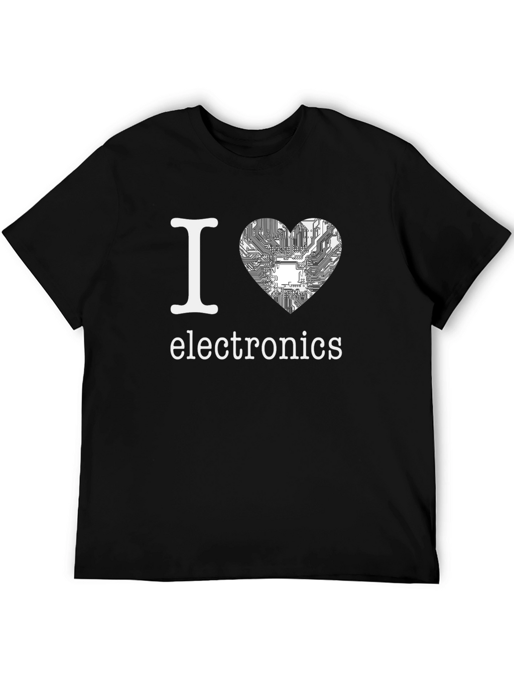 I Heart Electronics Black T-Shirt