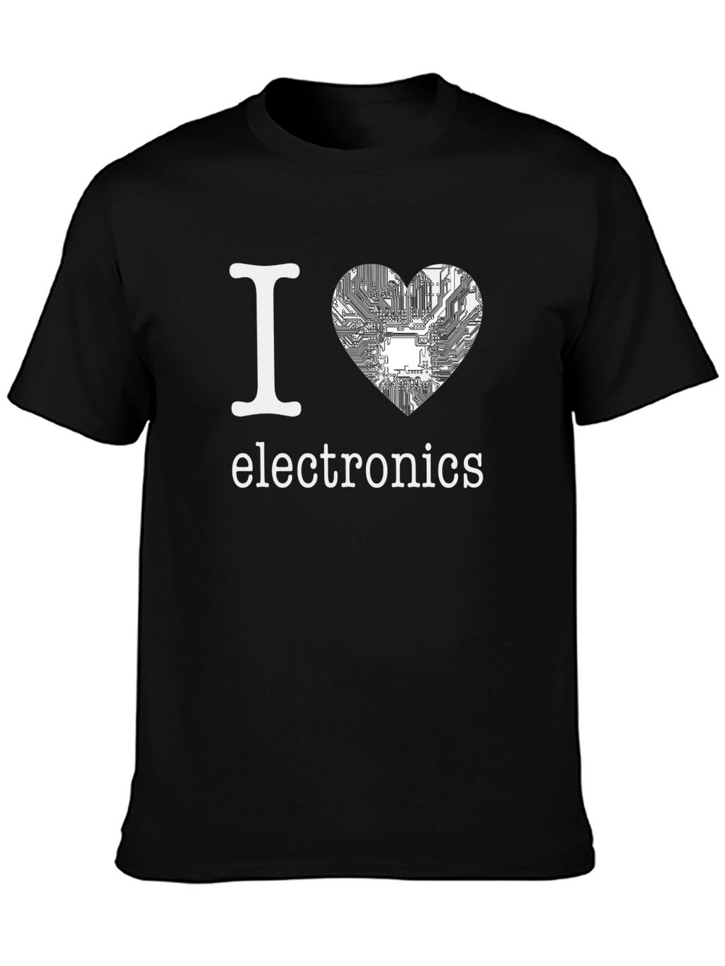 I Heart Electronics Black T-Shirt
