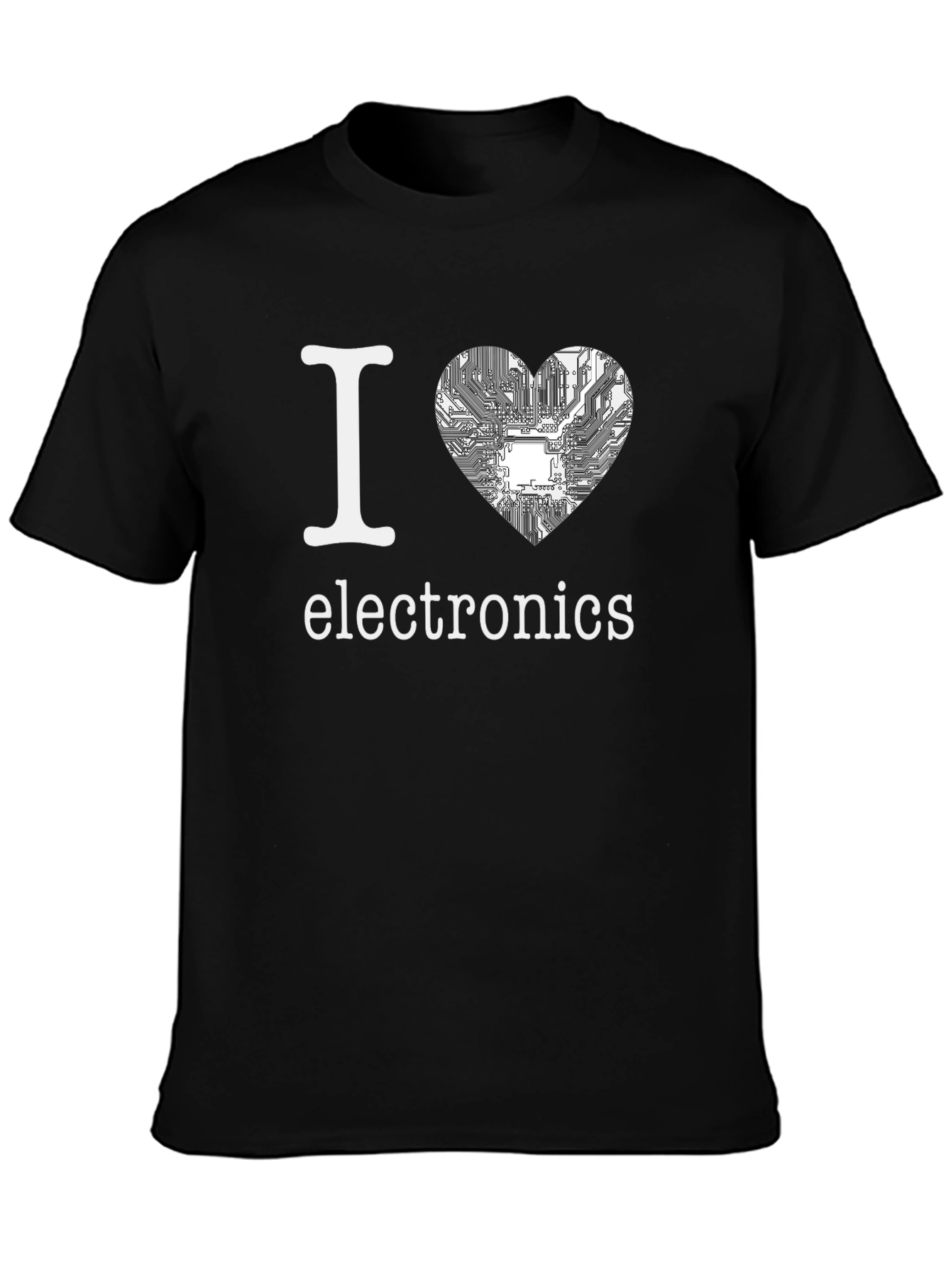 I Heart Electronics Black T-Shirt