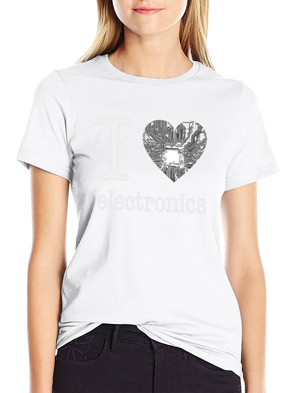 I Heart Electronics Black T-Shirt