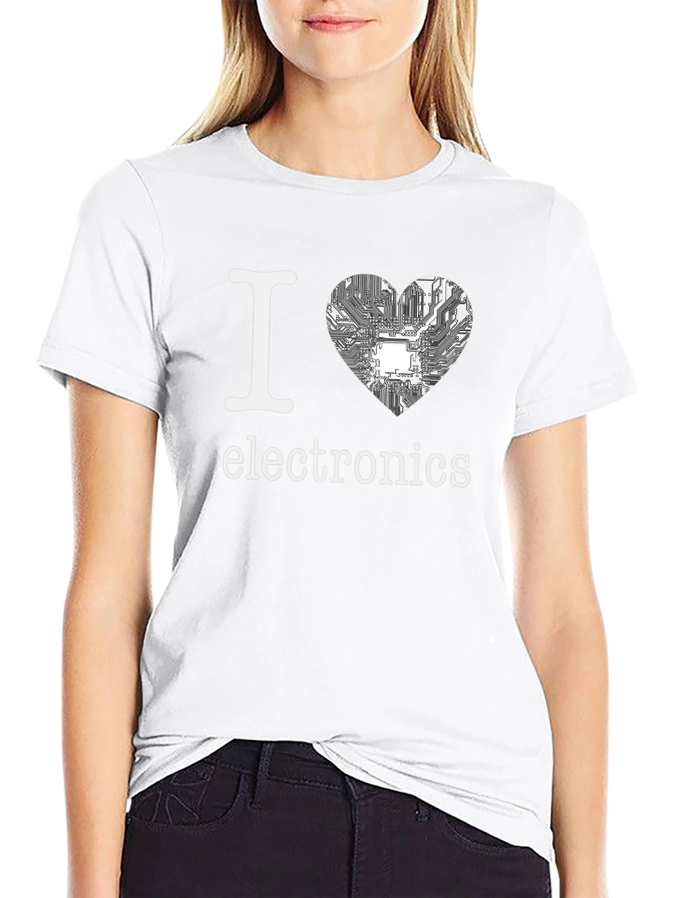 I Heart Electronics Black T-Shirt