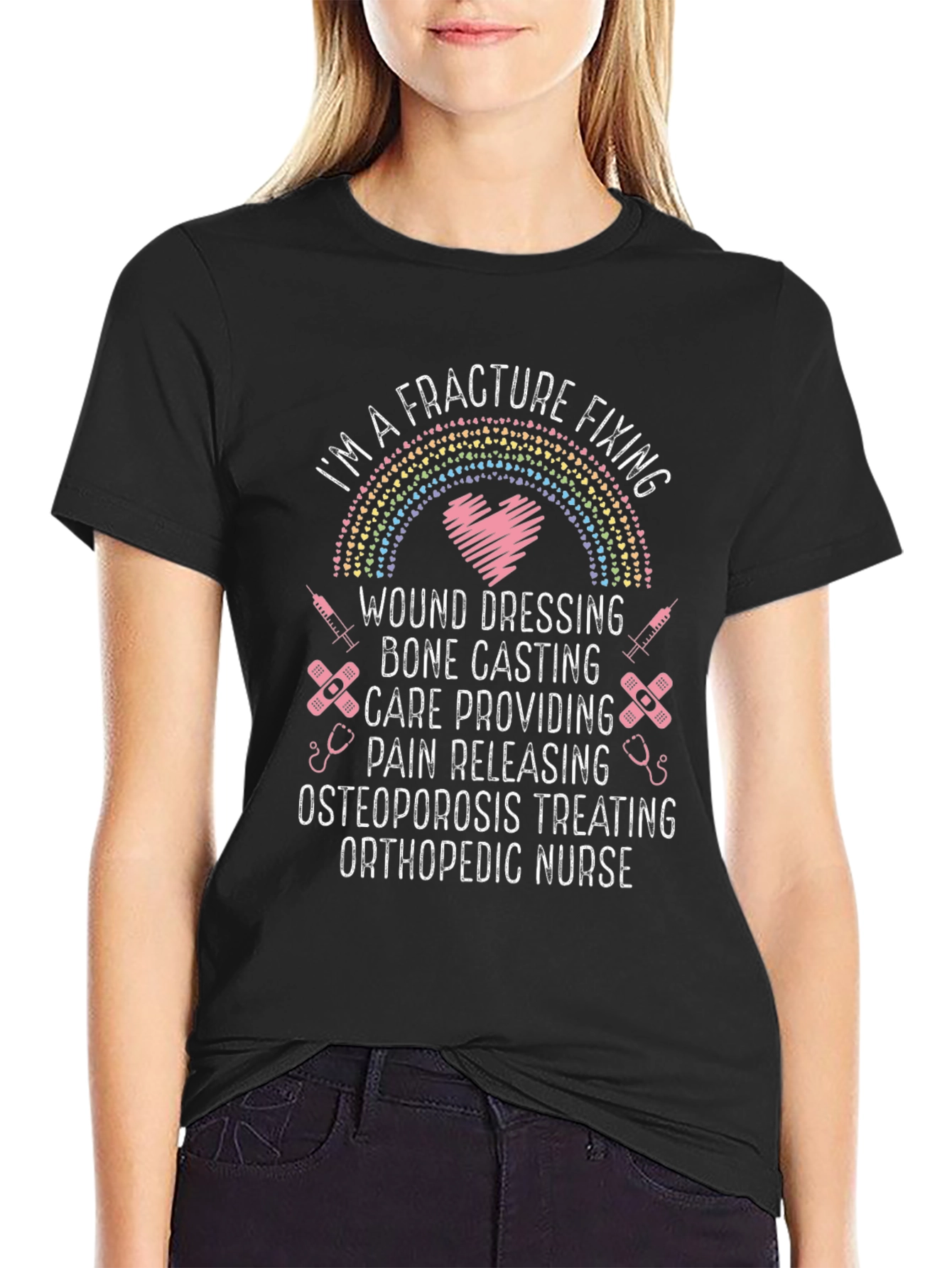 Orthopedic Nurse T-Shirt - Fracture Fixing Hero