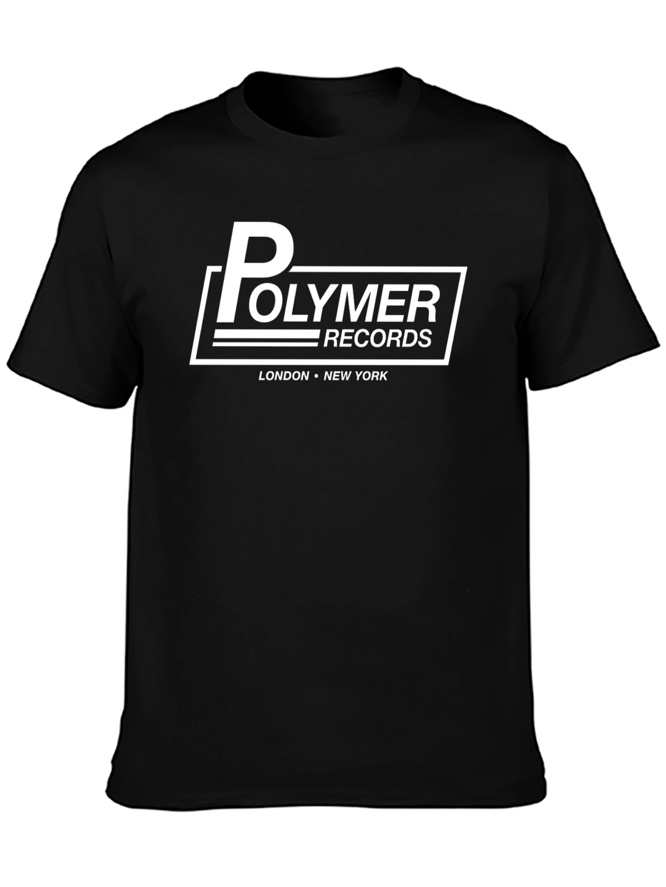 Polymer Records Graphic Tee - Black Cotton T-Shirt