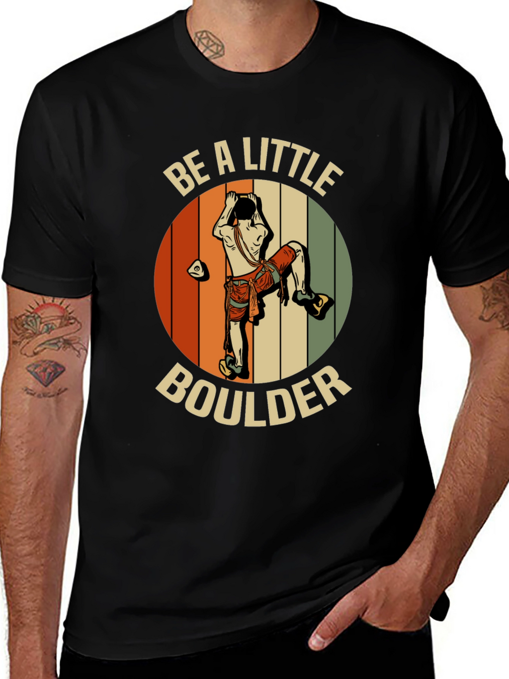 Be A Little Boulder T-Shirt - Climber Graphic Tee