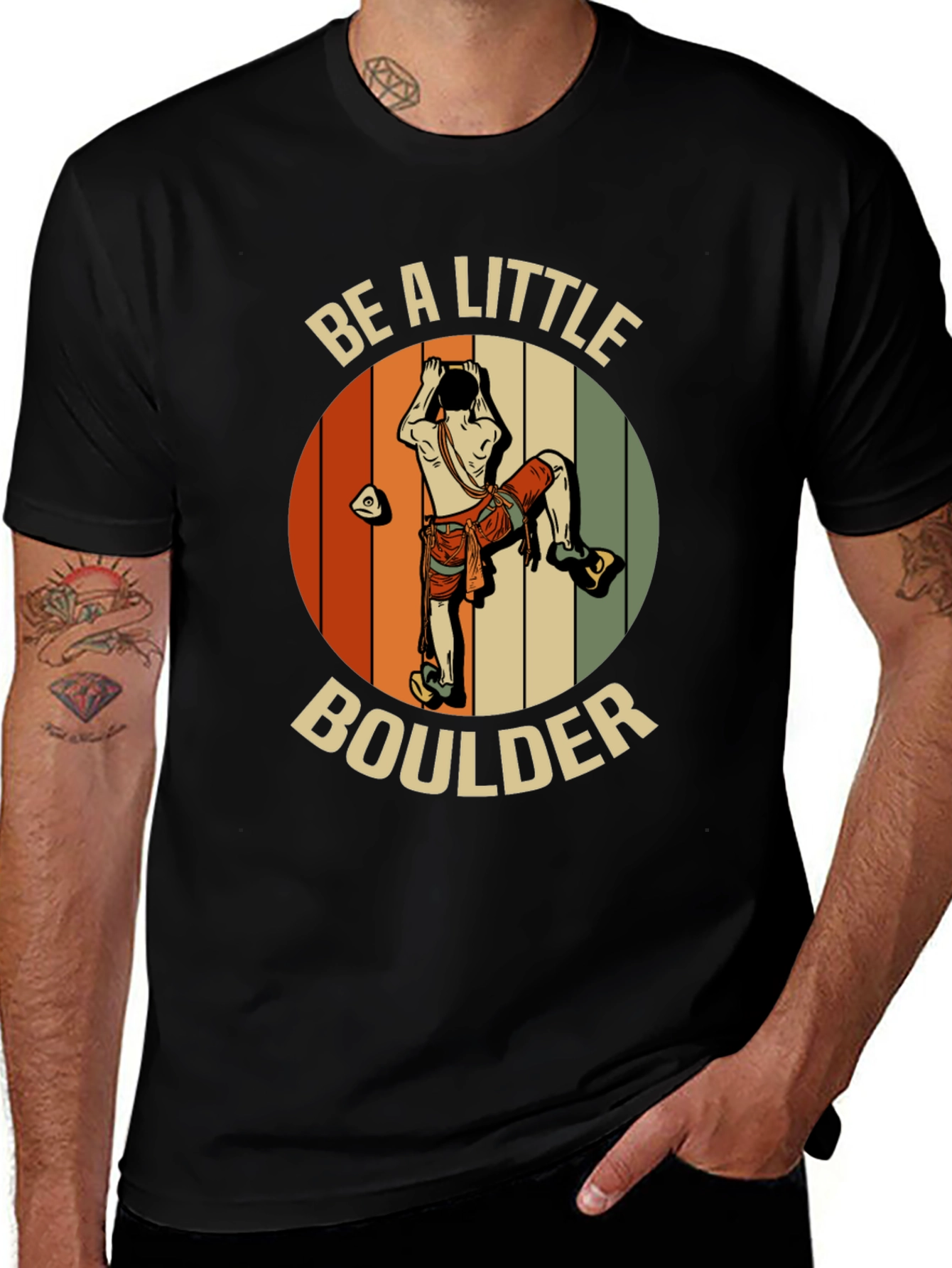 Be A Little Boulder T-Shirt - Climber Graphic Tee