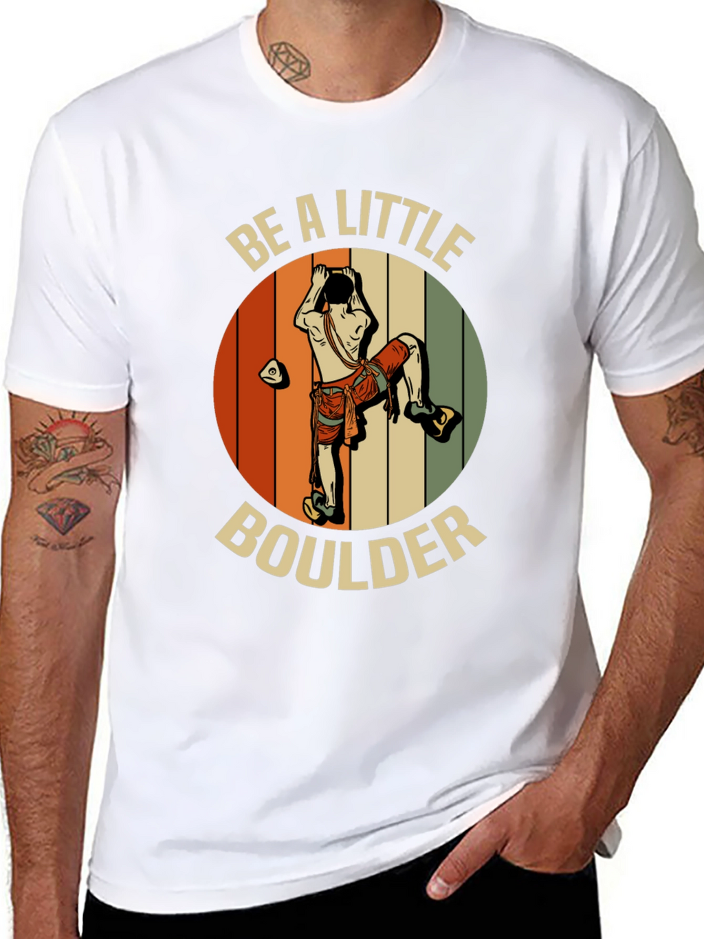 Be A Little Boulder T-Shirt - Climber Graphic Tee
