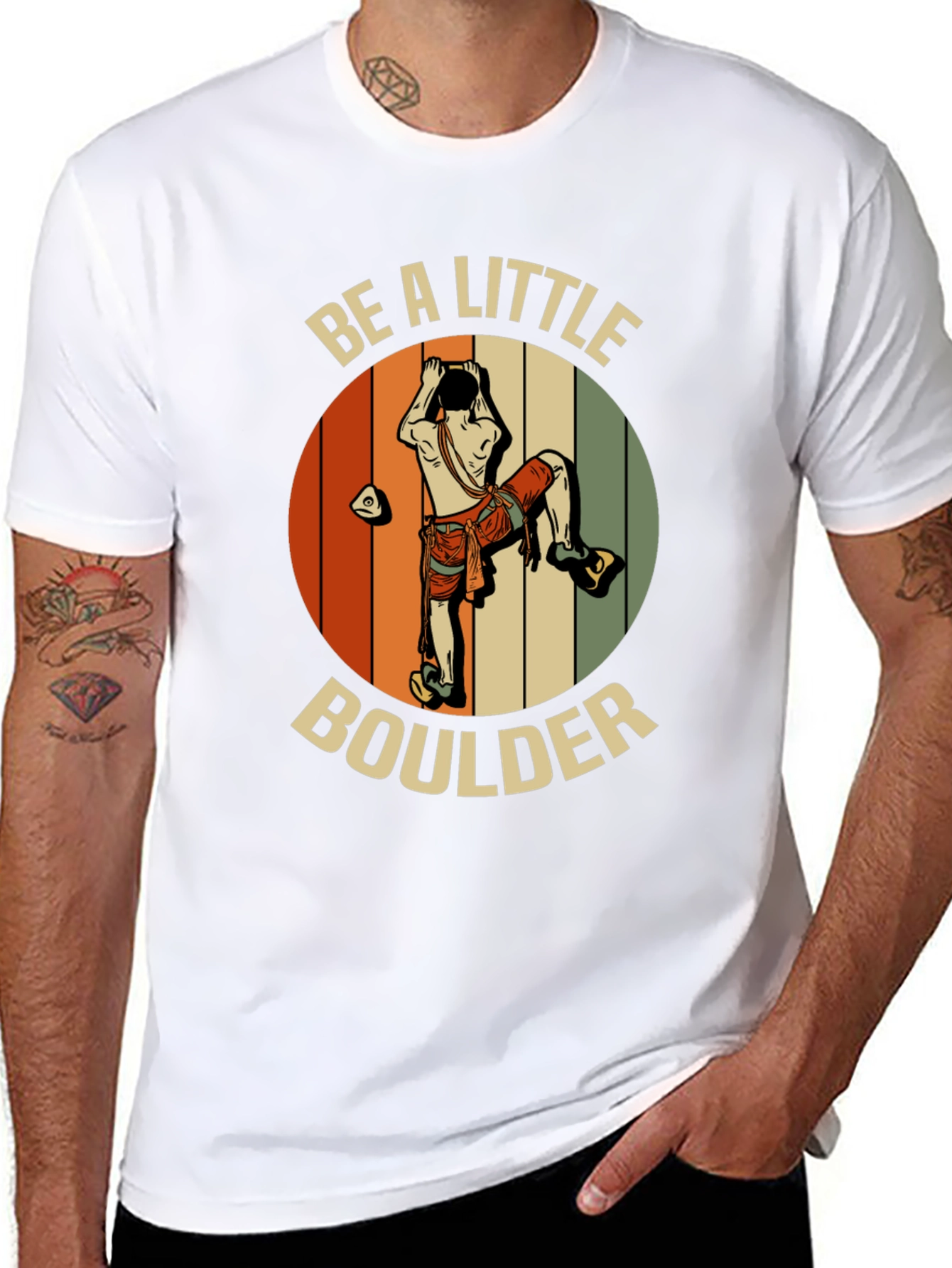 Be A Little Boulder T-Shirt - Climber Graphic Tee