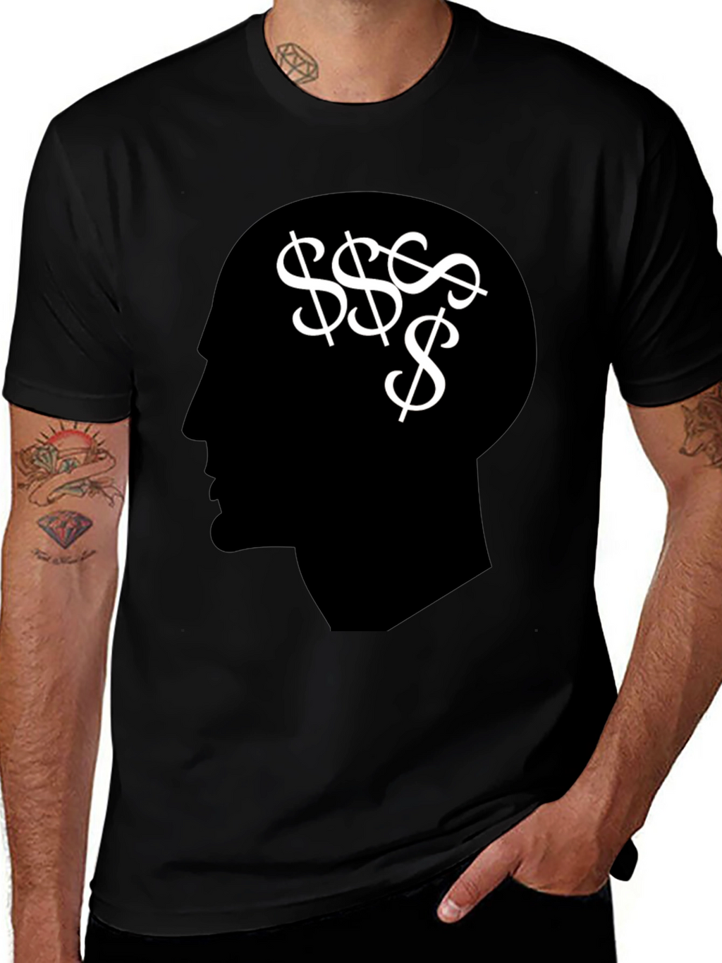 Money Mindset T-Shirt - Black Graphic Tee