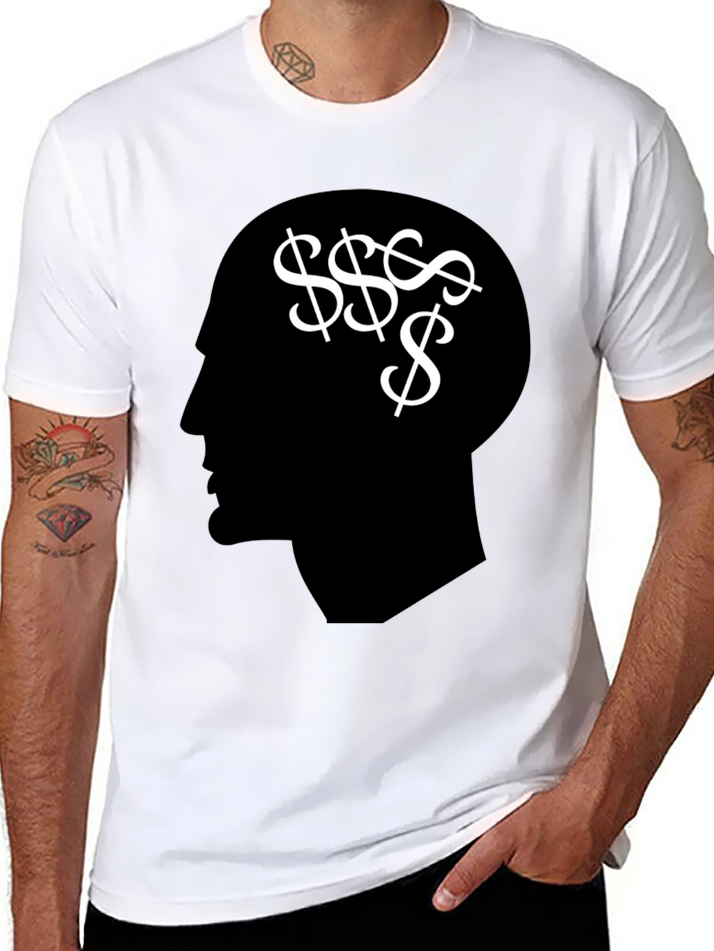 Money Mindset T-Shirt - Black Graphic Tee