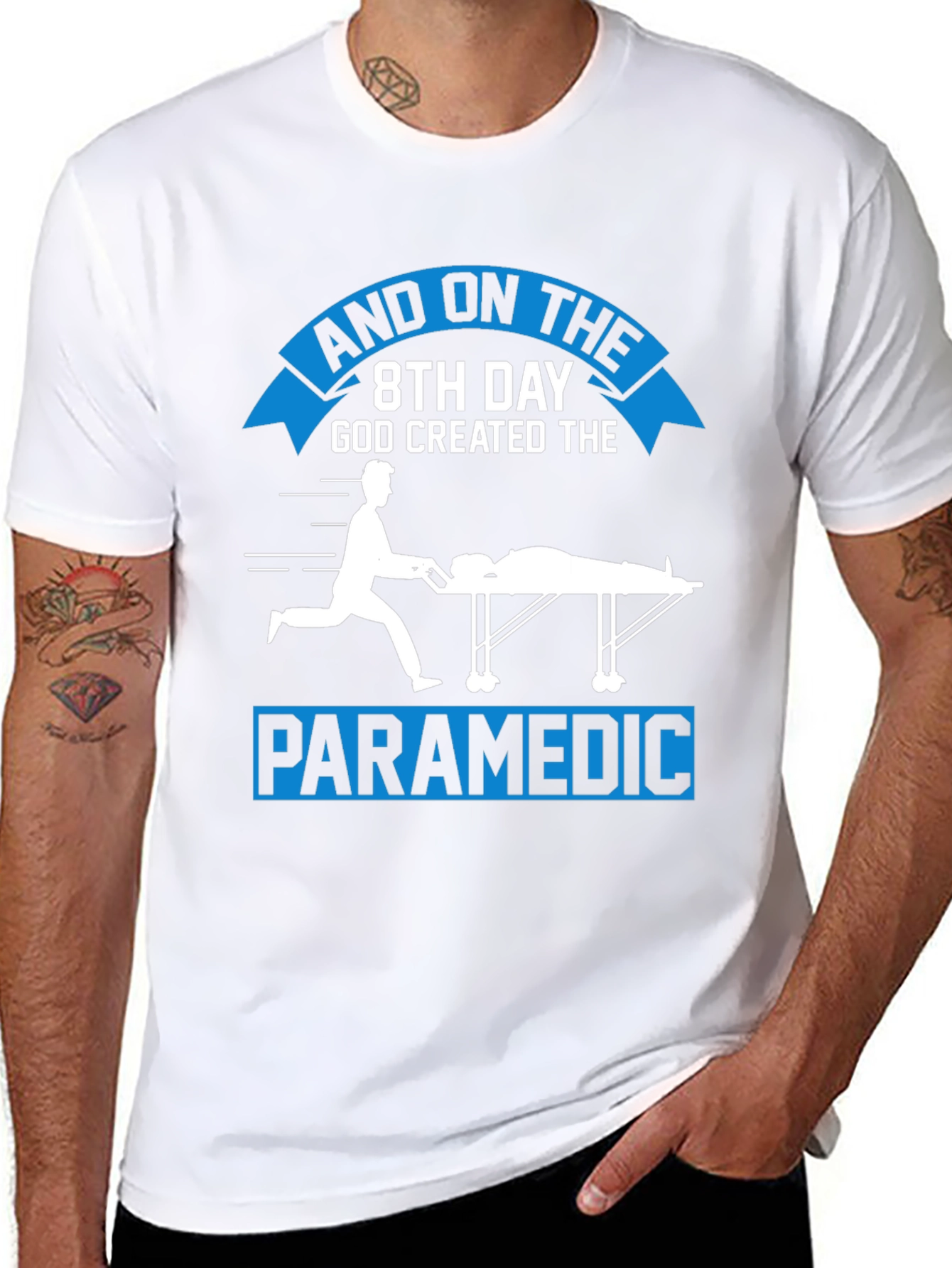 Paramedic Graphic Tee - 8th Day God Created Design