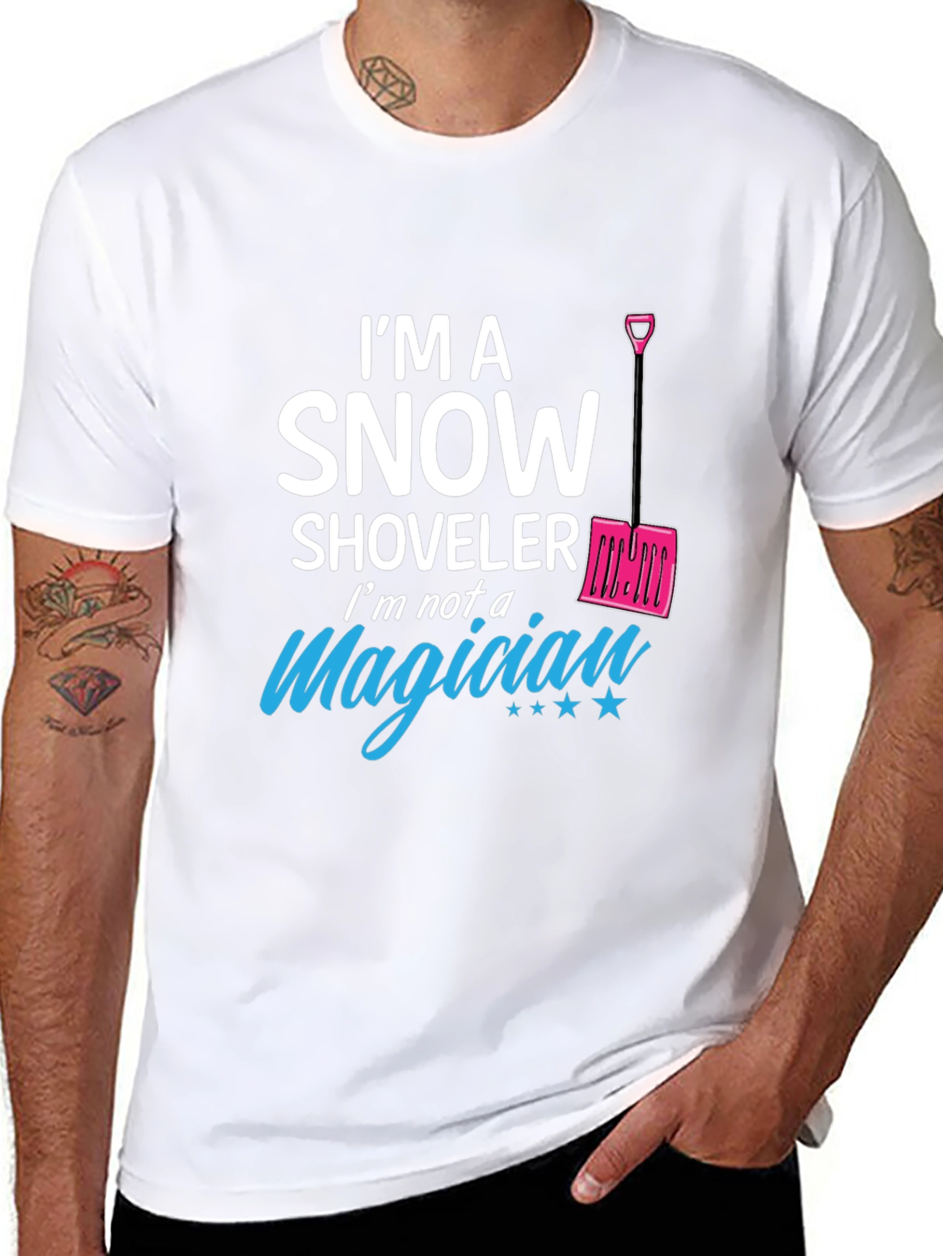 Snow Shoveler Graphic T-Shirt