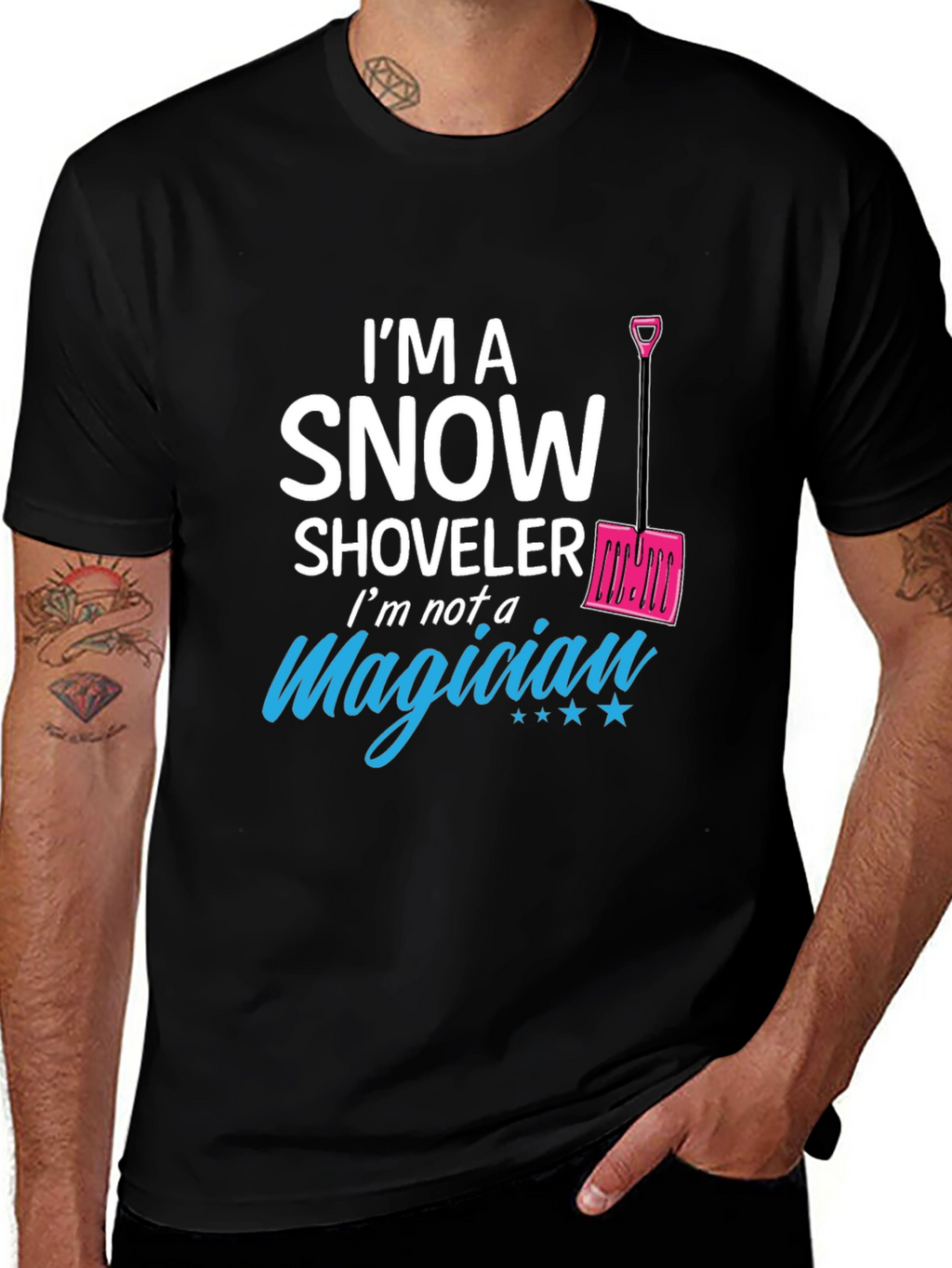 Snow Shoveler Graphic T-Shirt