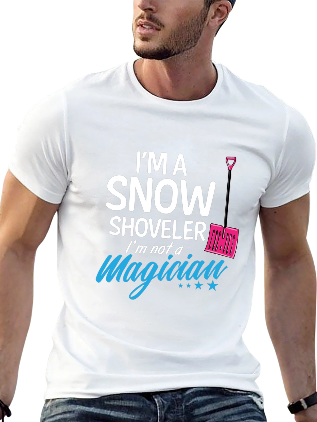 Snow Shoveler Graphic T-Shirt