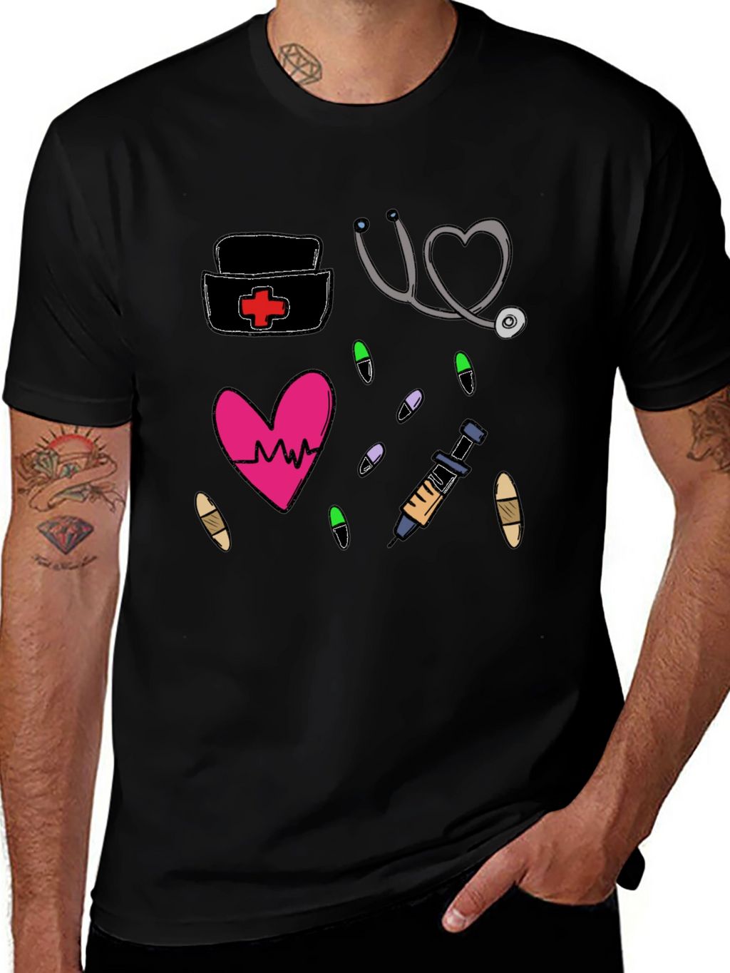 Nurse Life Graphic T-Shirt