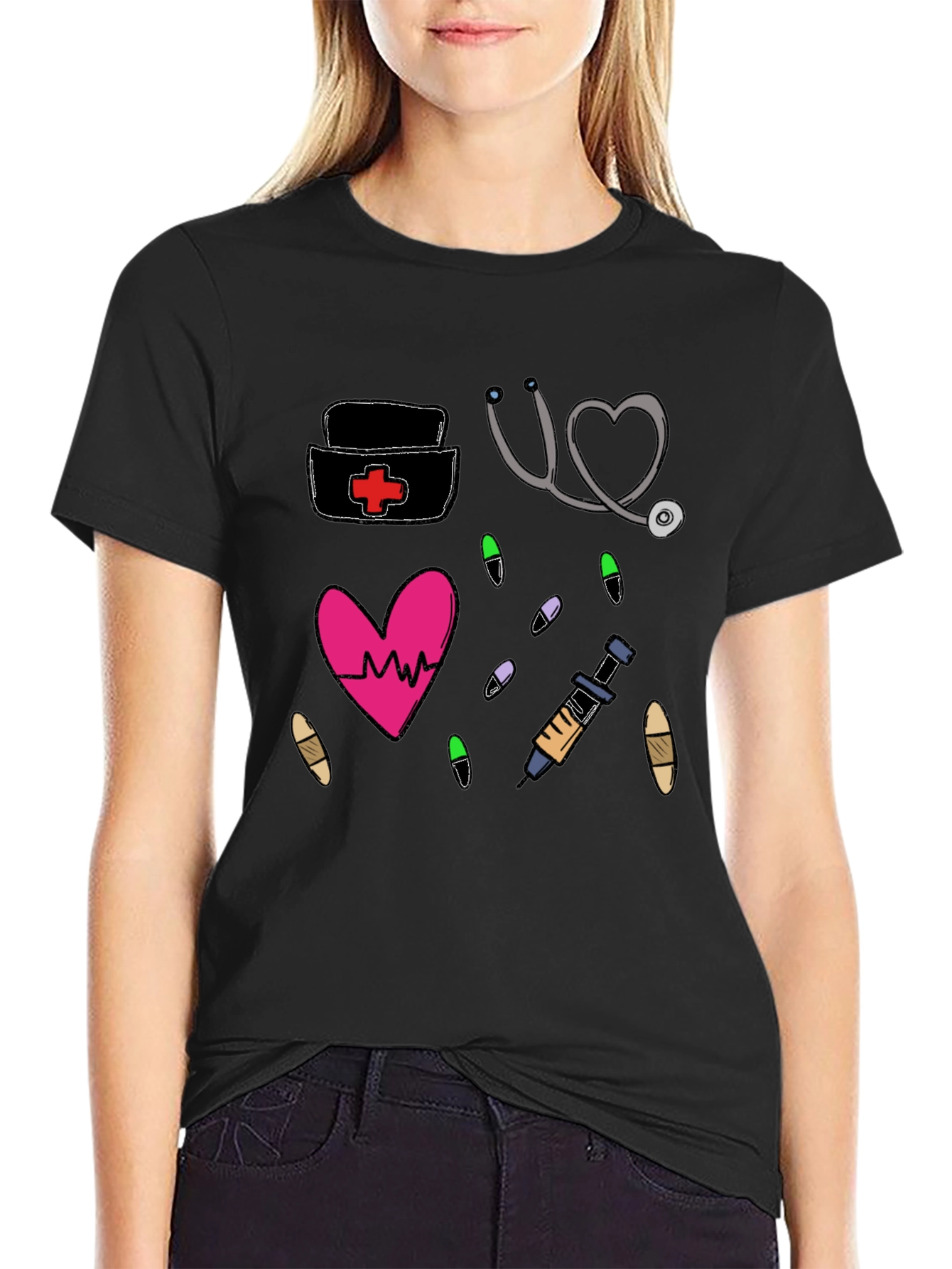 Nurse Life Graphic T-Shirt