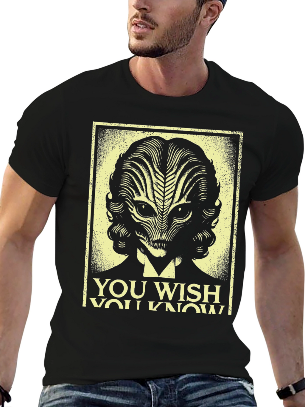 Retro Alien Portrait T-Shirt
