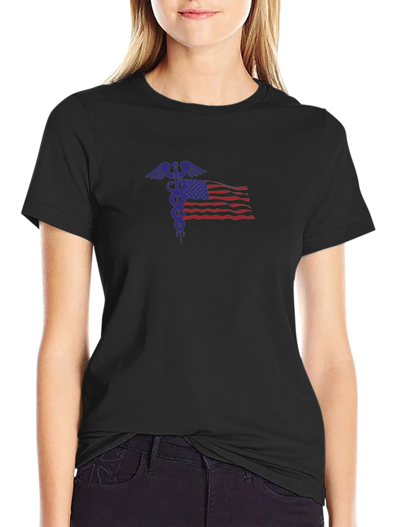 Patriotic Medical Symbol T-Shirt