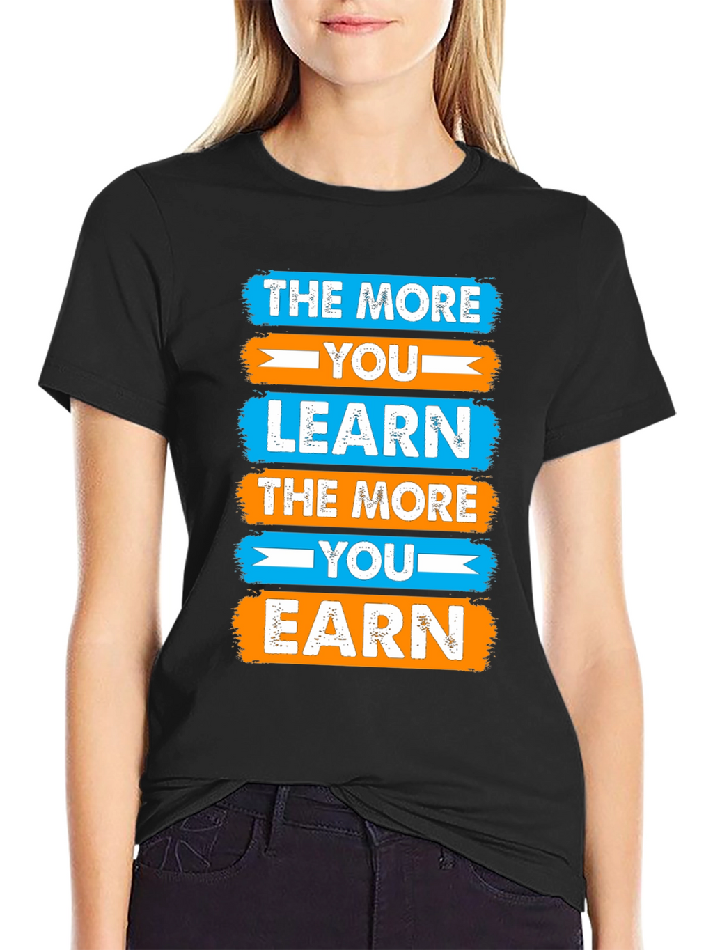 Motivational Learn & Earn Graphic Tee