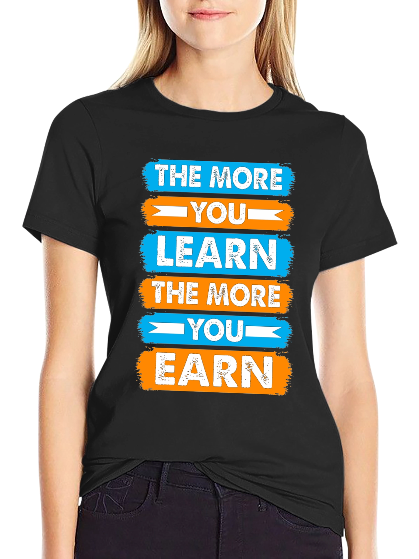 Motivational Learn & Earn Graphic Tee