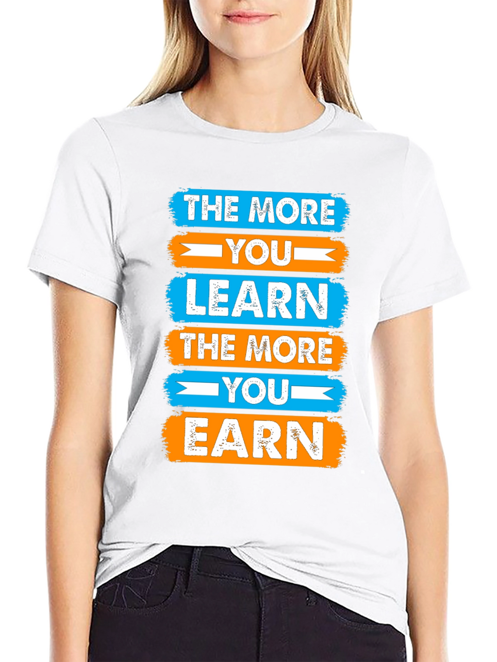 Motivational Learn & Earn Graphic Tee